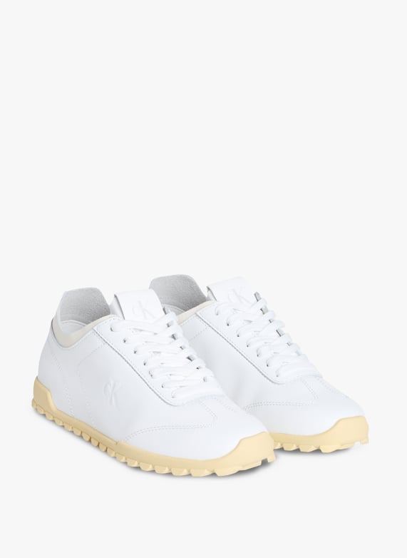 Baskets en cuir | Blanc by CALVIN KLEIN Baskets en cuir Blanc