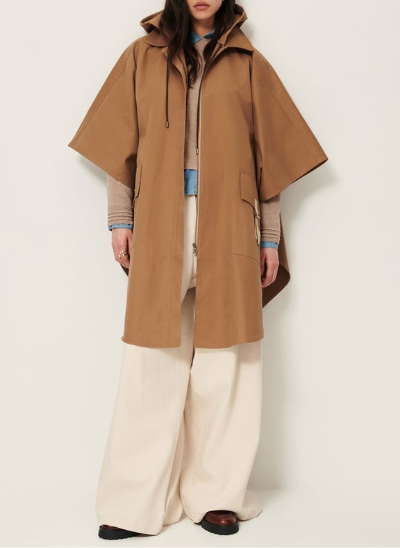 Cape oversize en coton castelwick Beige by SESSUN SESSUN Cape oversize en coton castelwick Beige