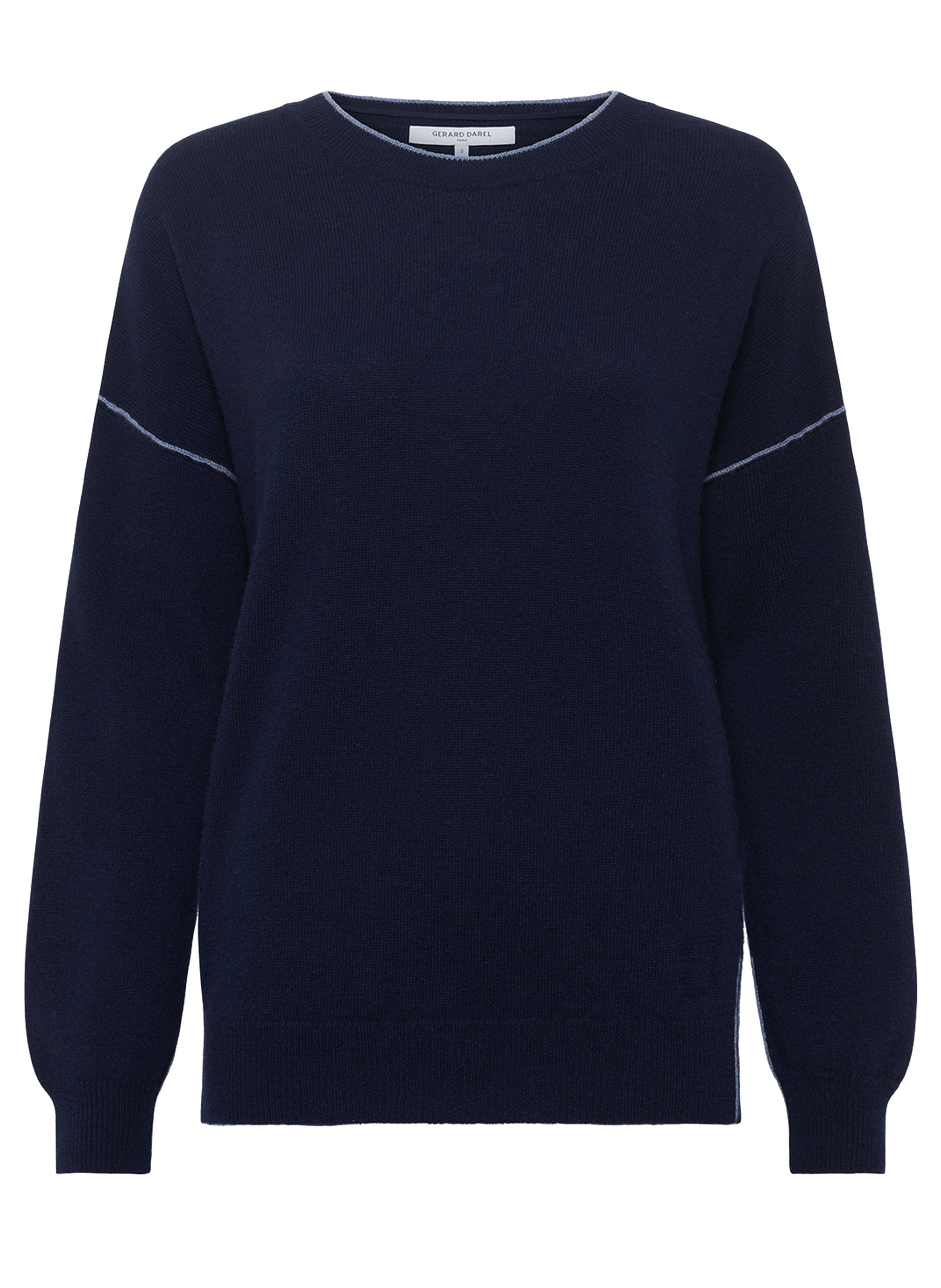 Pull en cachemire à liseré - jayda GERARD DAREL Bleu