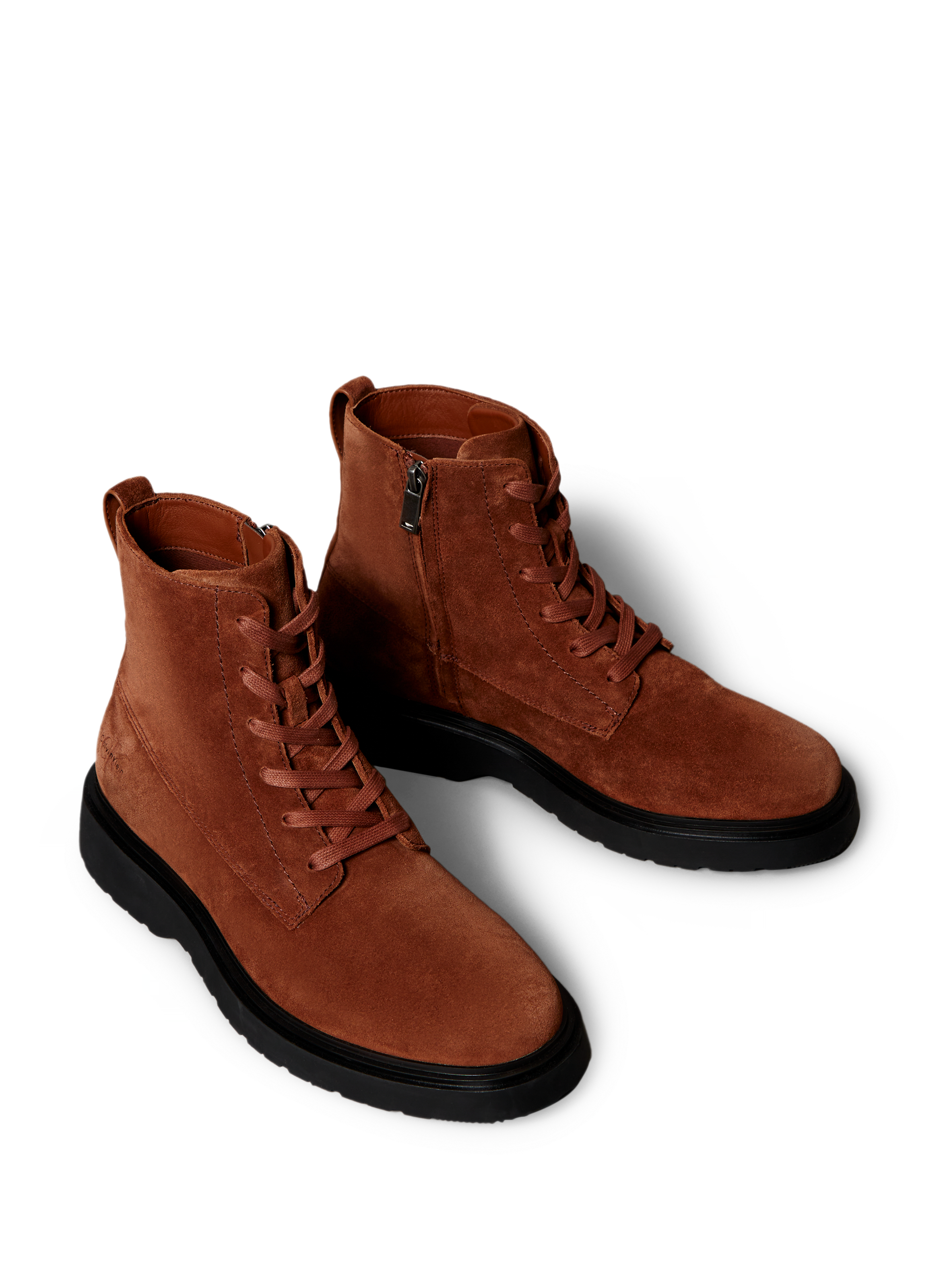 Bottines en cuir  CALVIN KLEIN Marron