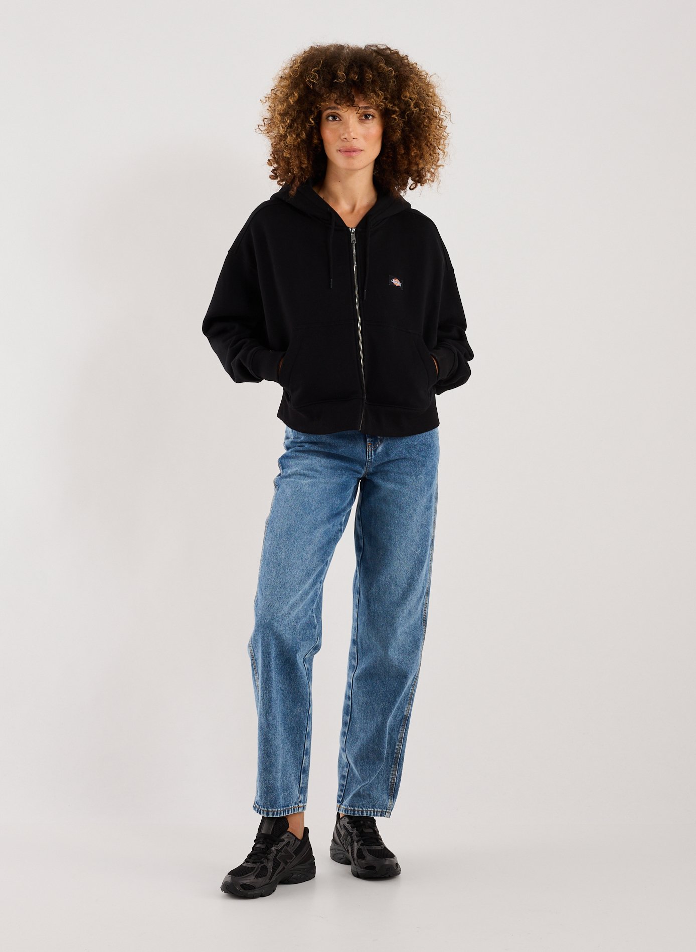 Hoodie in blended cotton DICKIES Black