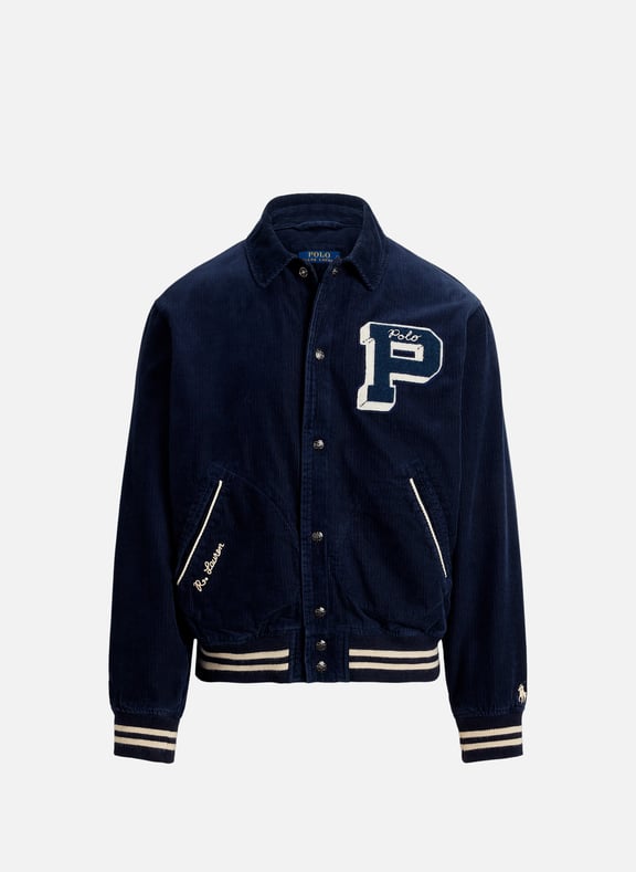 Blouson col classique en coton Bleu by POLO RALPH LAUREN POLO RALPH LAUREN Blouson col classique en coton Bleu