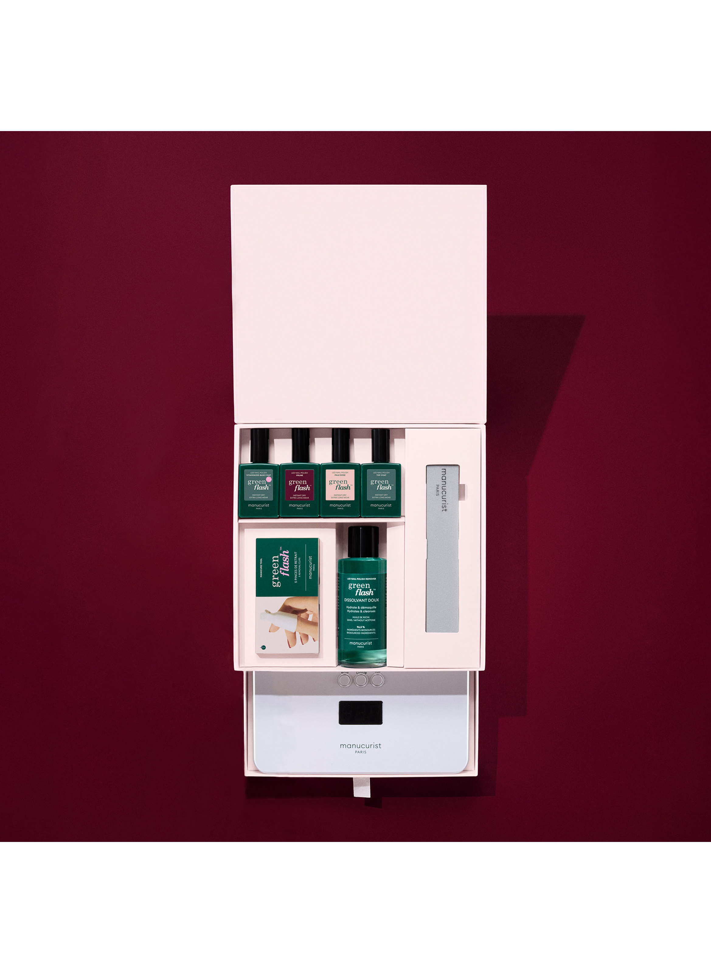 Green Flash Gift Set MANUCURIST Pale rose - prune