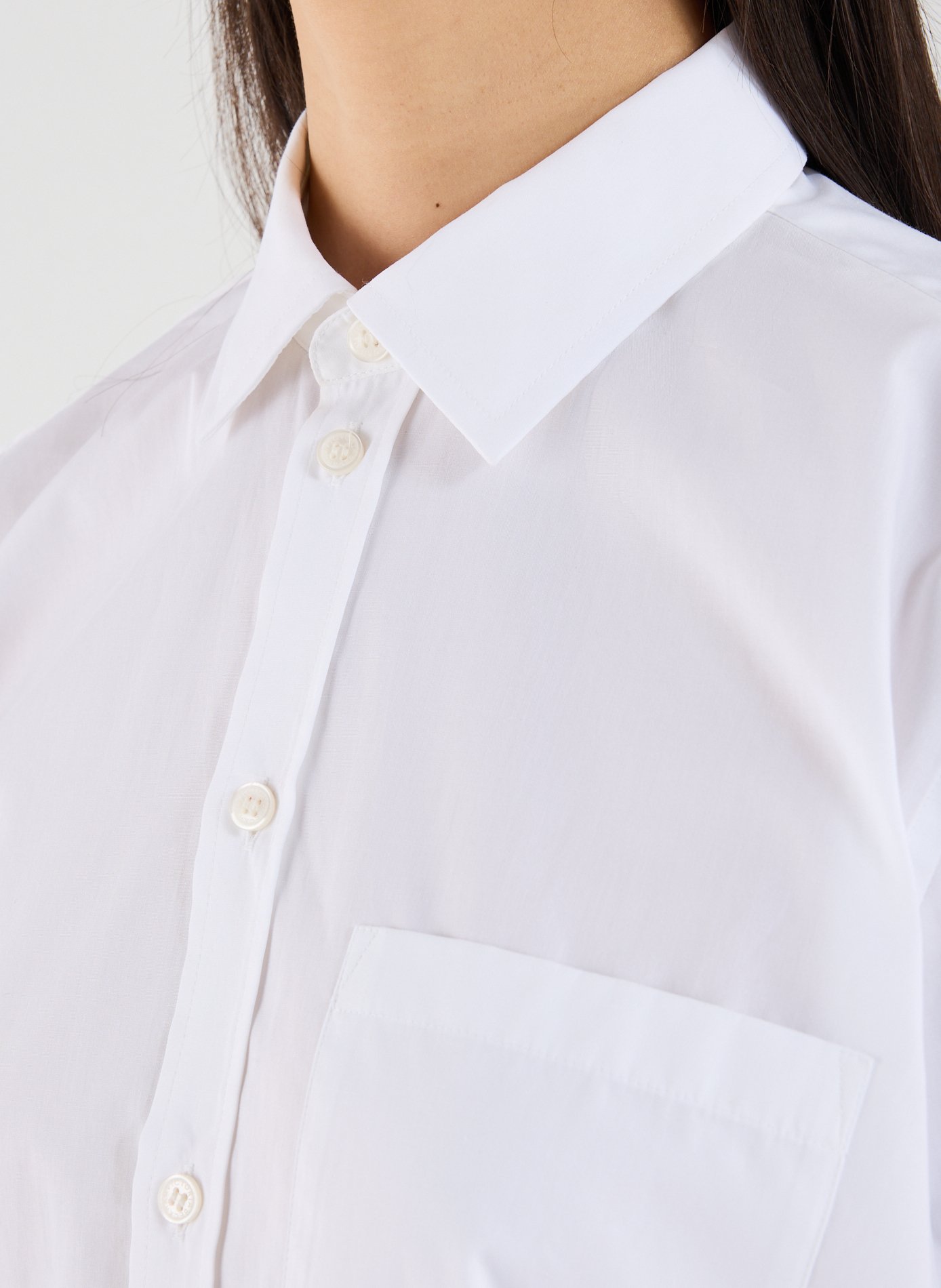Shirt with cotton panel VICTORIA BECKHAM White