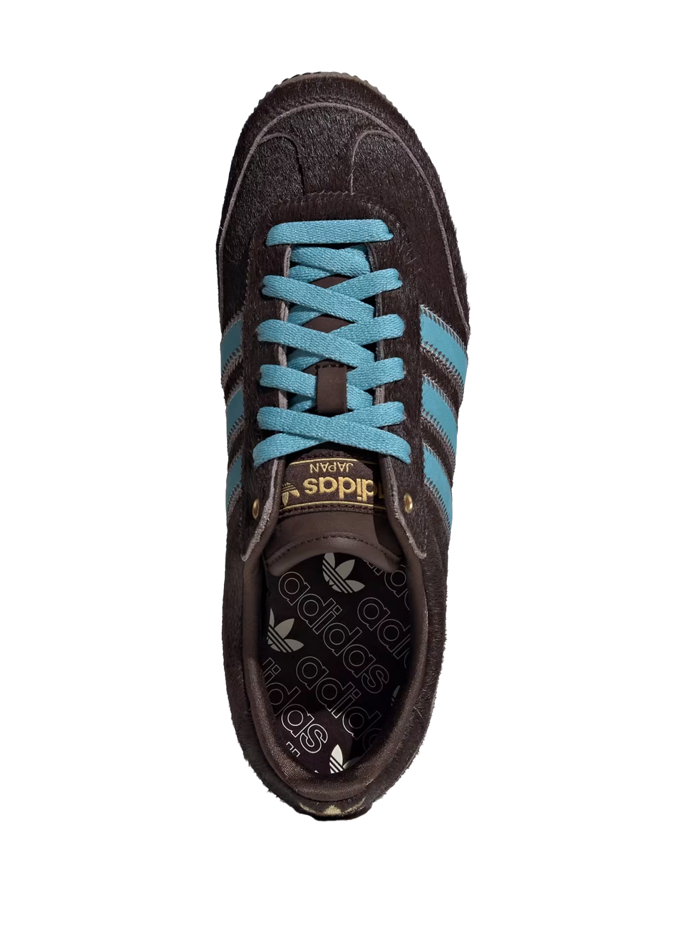 Mixed leather sneakers ADIDAS Brown