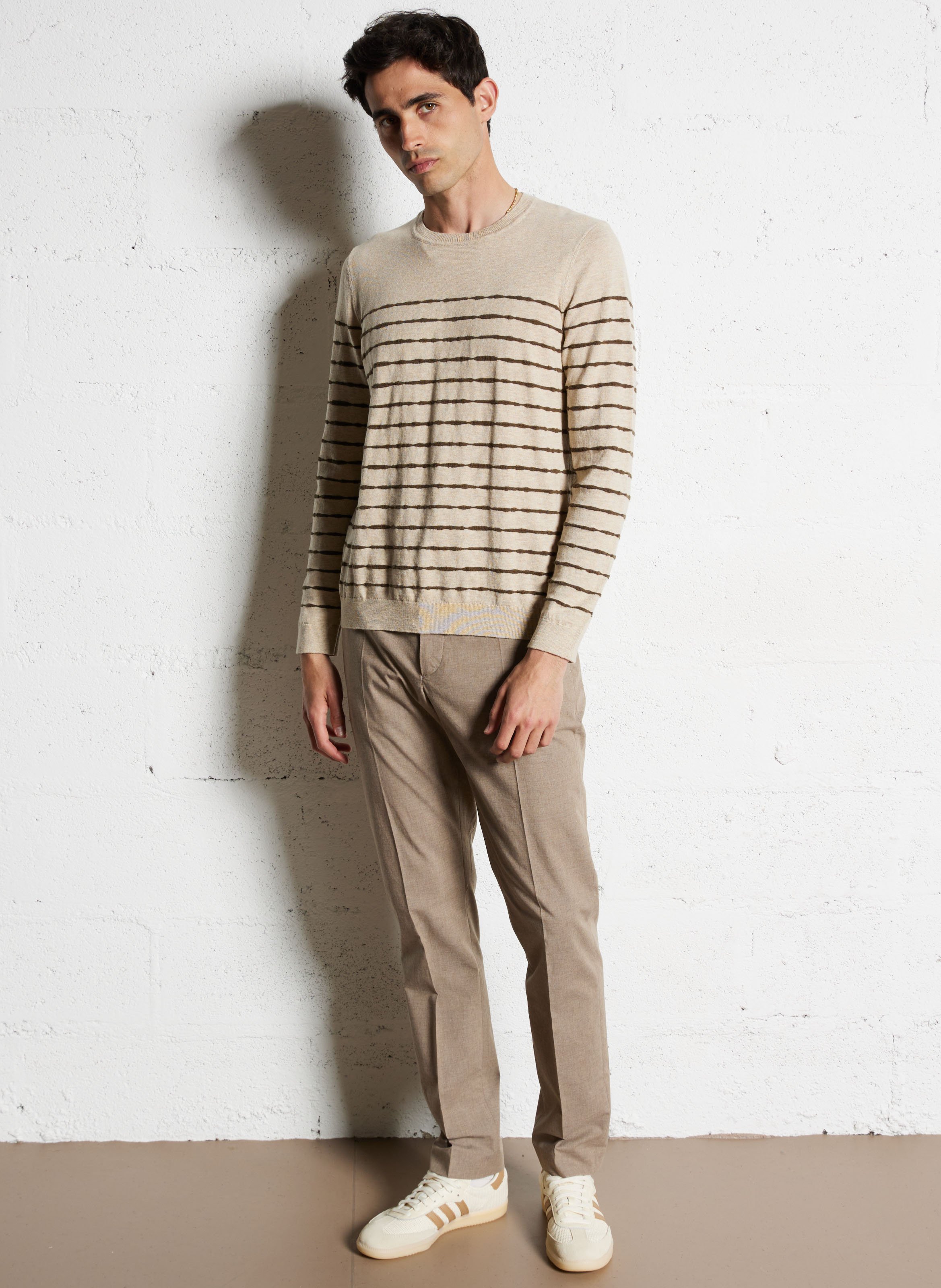 Pantalon costume droit IKKS Beige