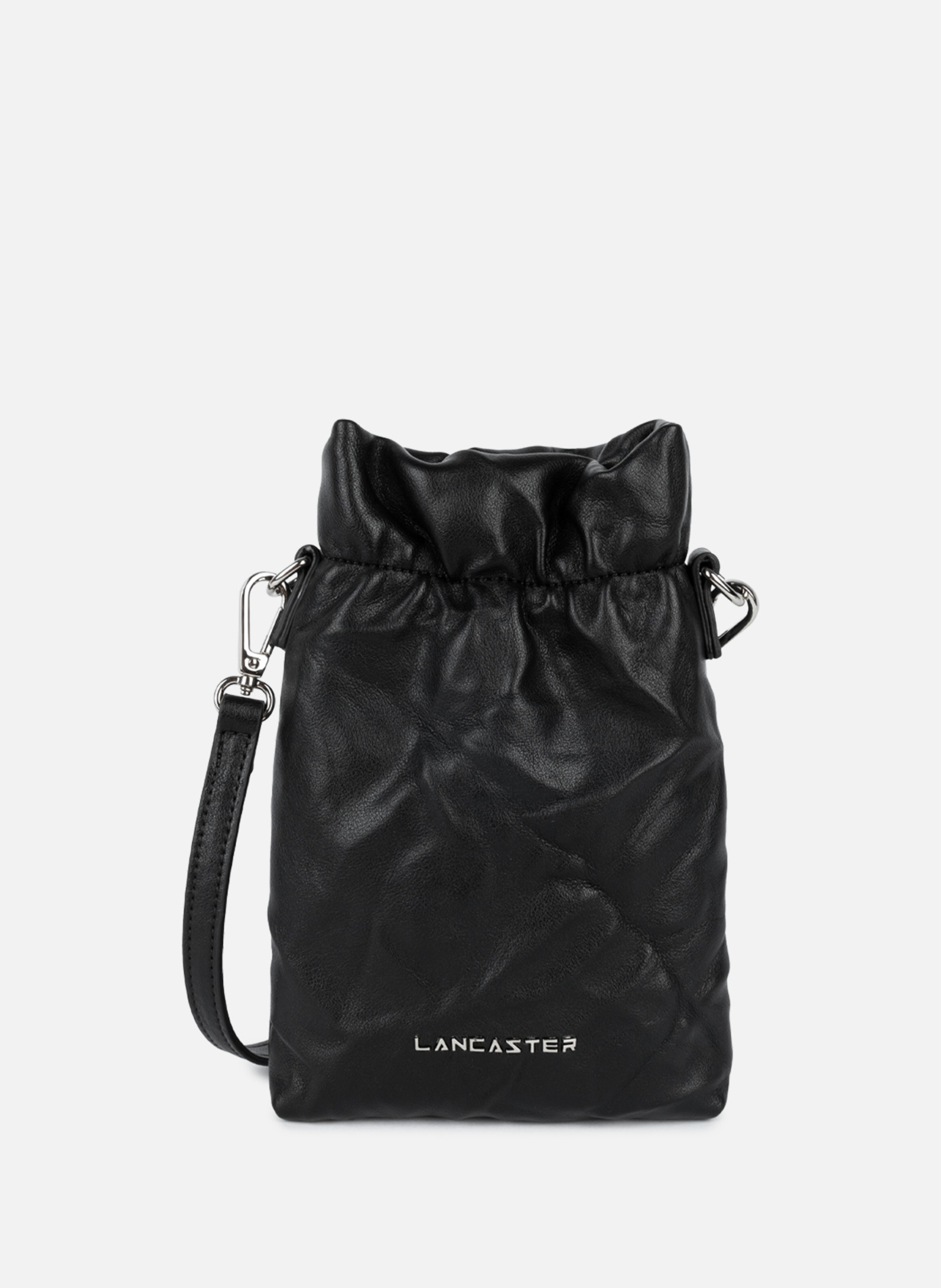 LANCASTER Smartphone holder - Froissé Black