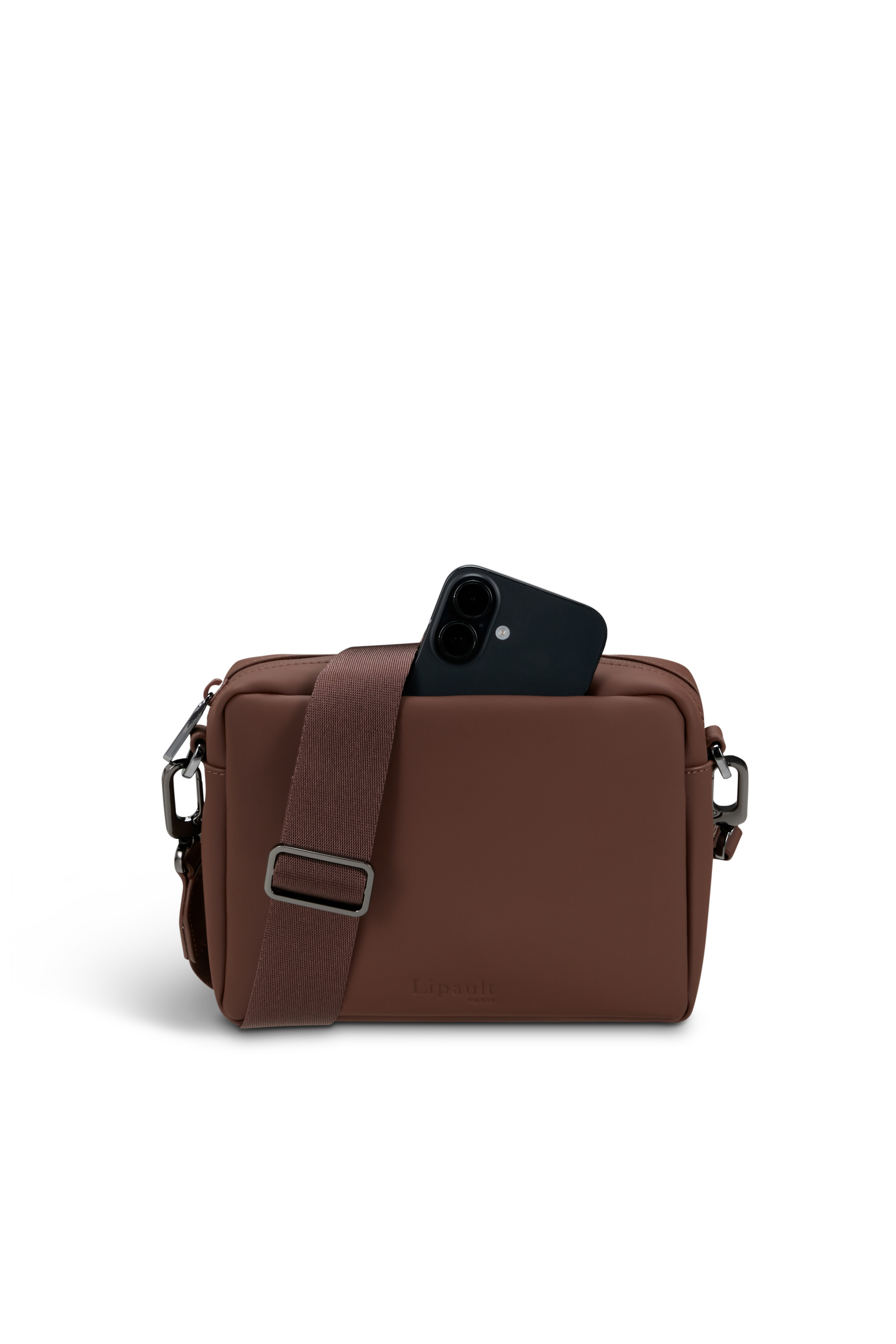 LIPAULT PARIS Lost in berlin cross-over bag taille s Marron