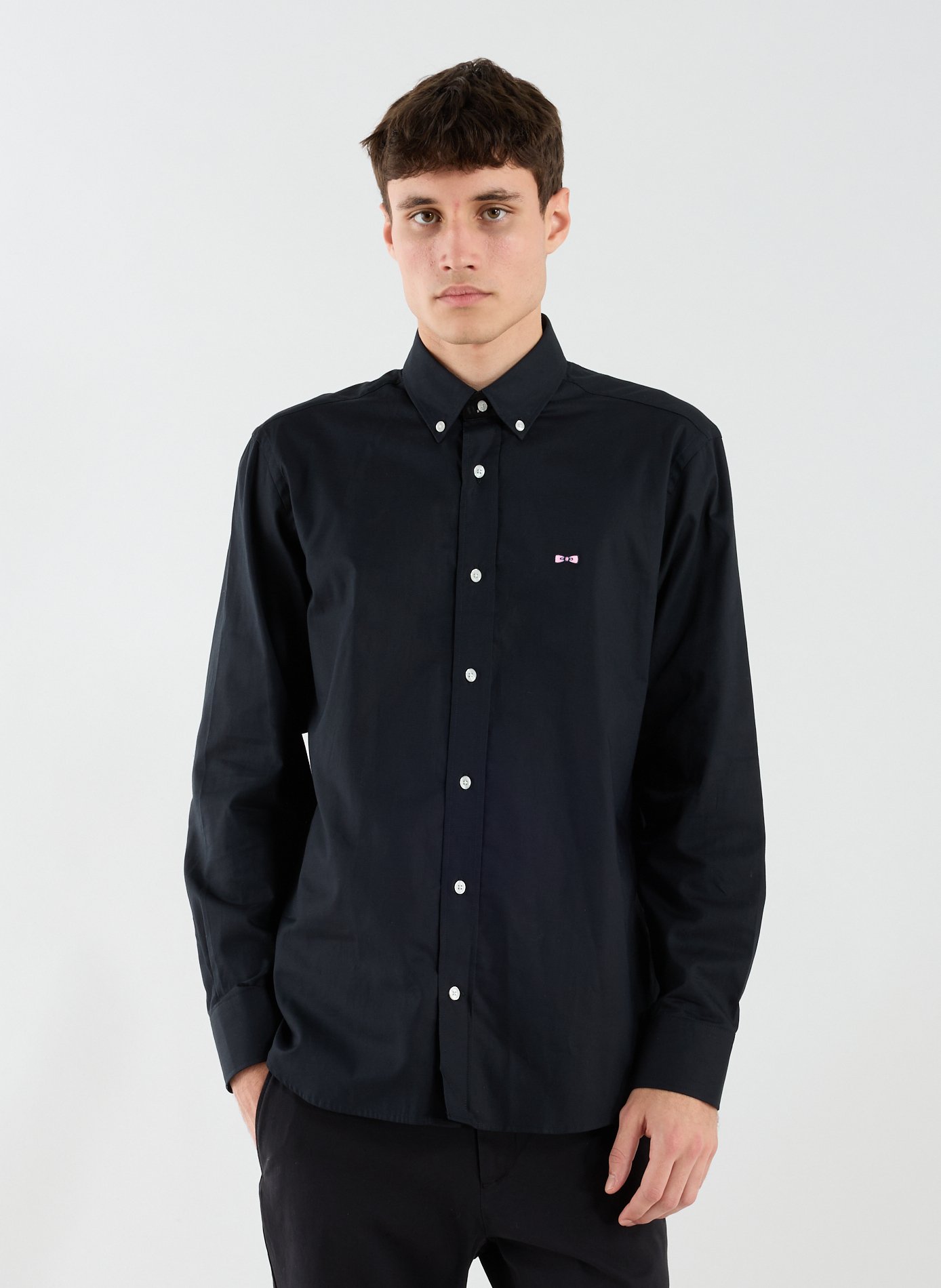 Cotton shirt EDEN PARK Black