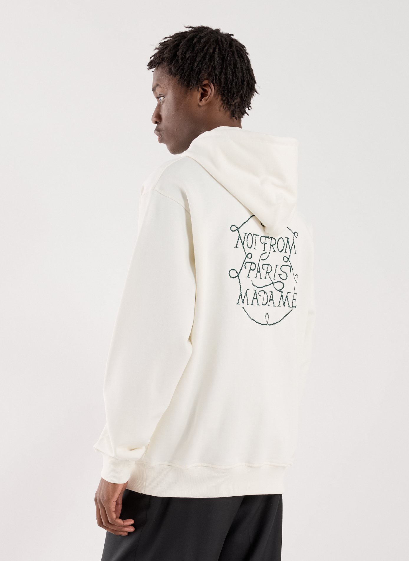 Hoodie Le SLogan Tresse DROLE DE MONSIEUR Beige