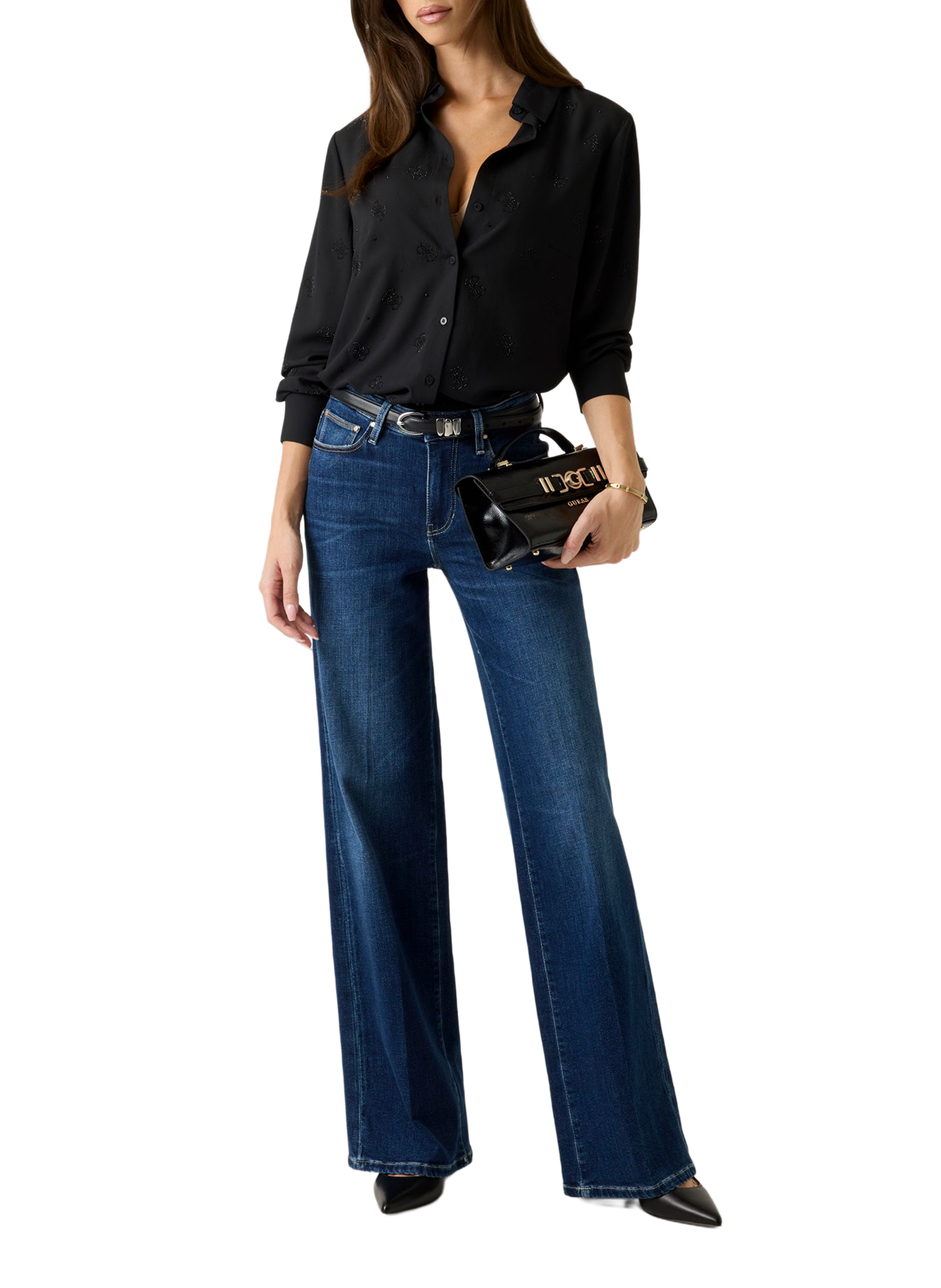 Logo shirt GUESS Black