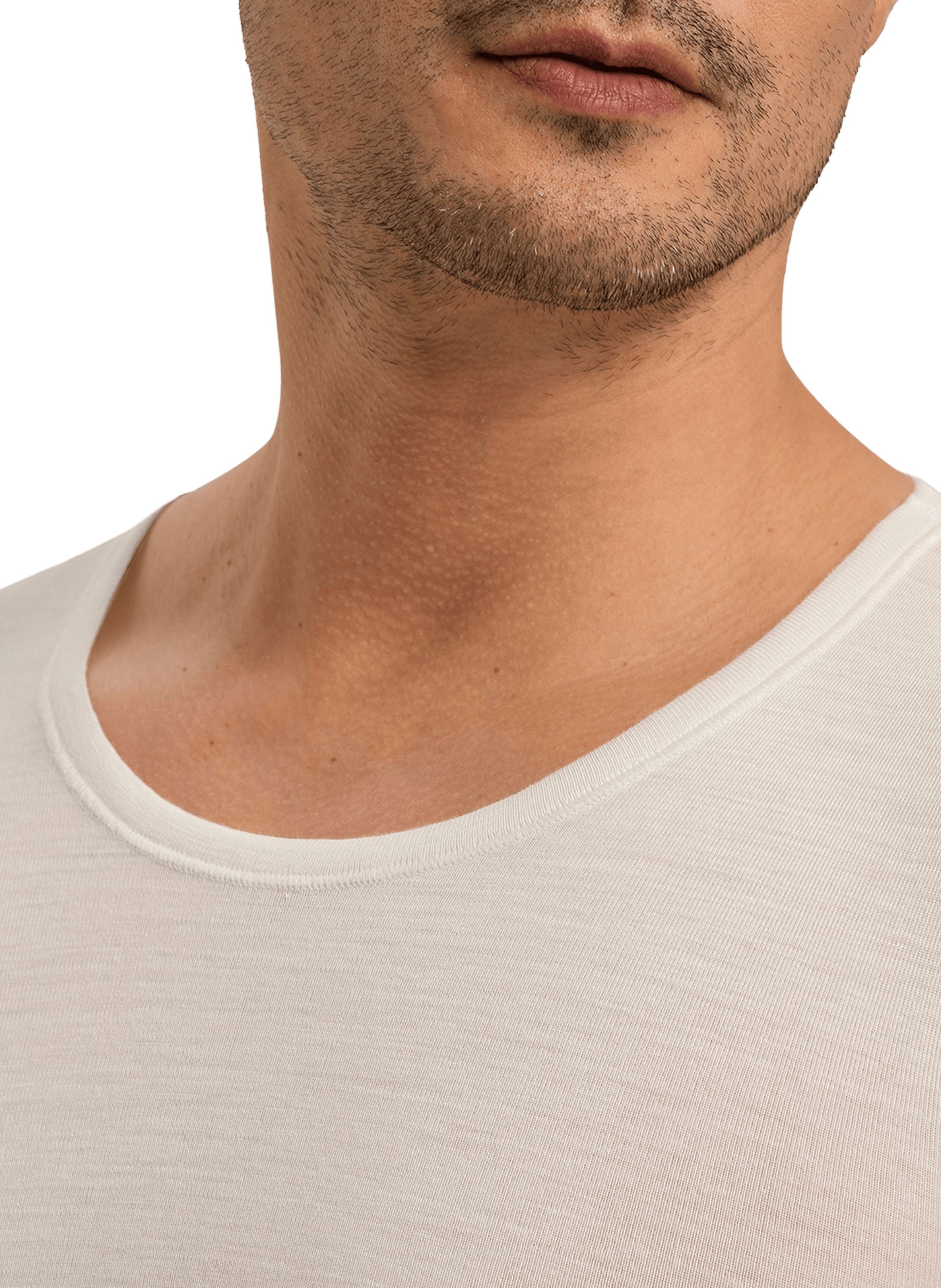 Long-sleeved wool and silk T-shirt HANRO Beige