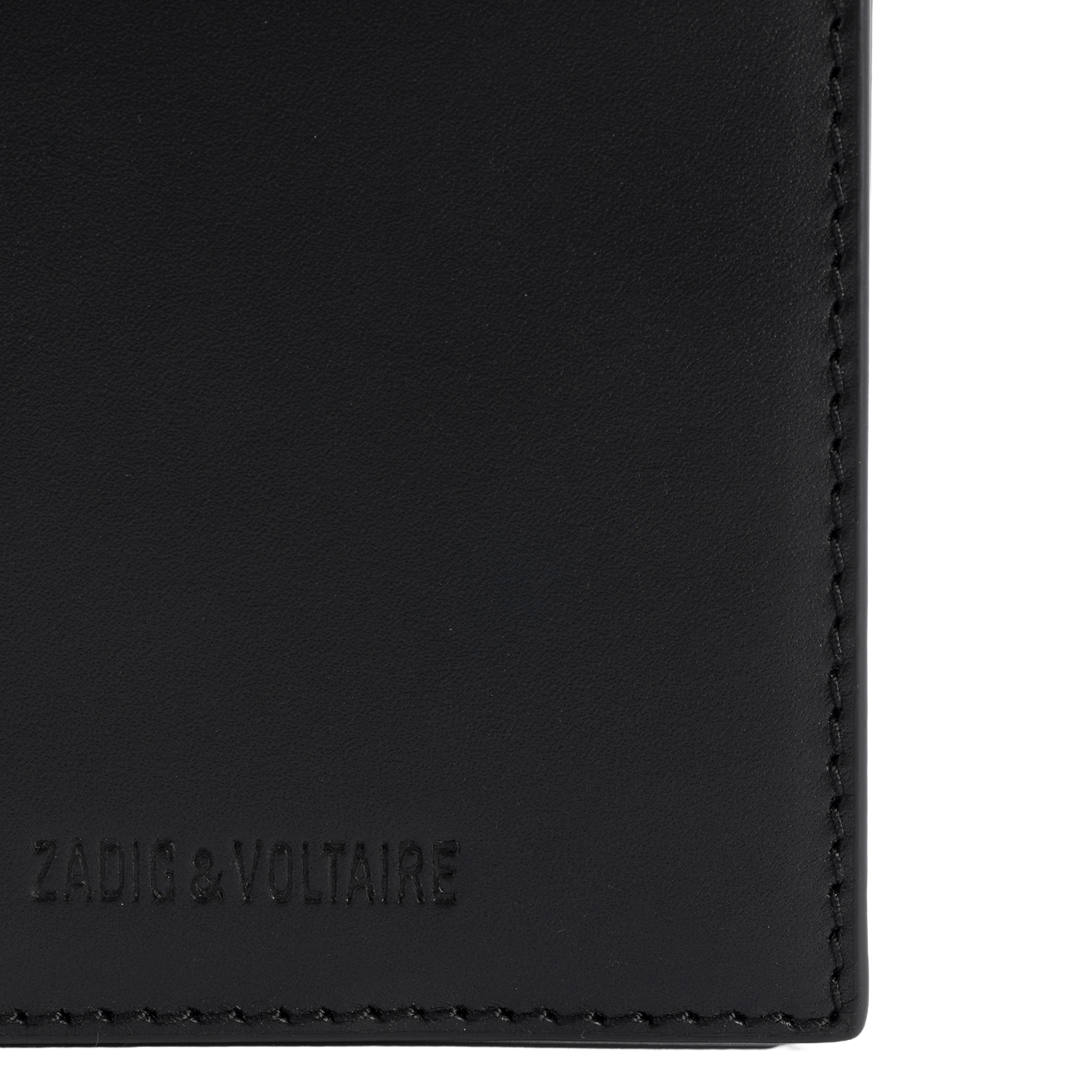 Porte-cartes en cuir zv cardholder ZADIG&VOLTAIRE Noir