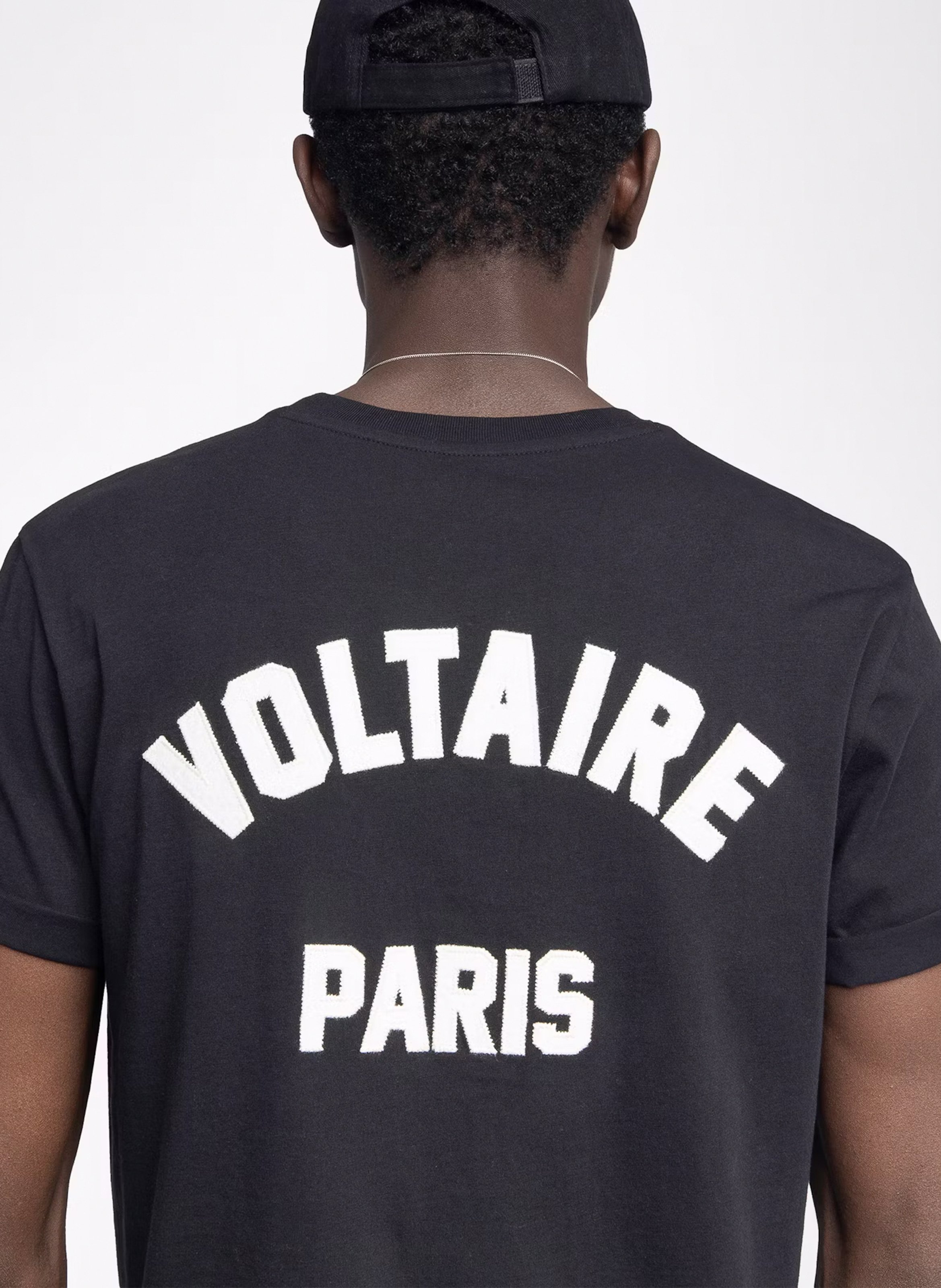 Tee-shirt col rond en coton tommy ZADIG&VOLTAIRE Noir