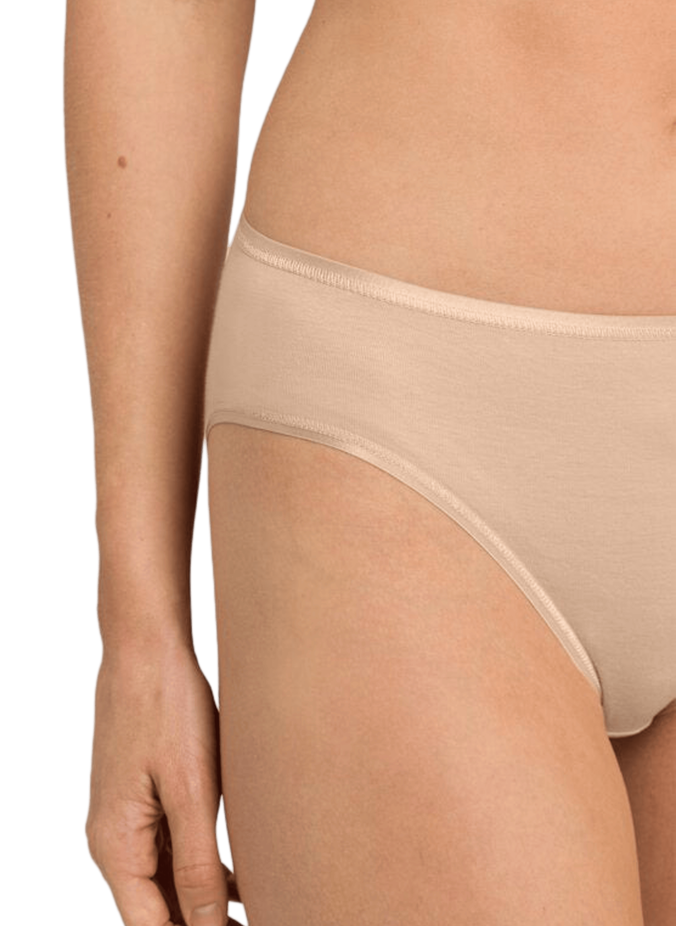 Culotte Seamless en coton HANRO Beige
