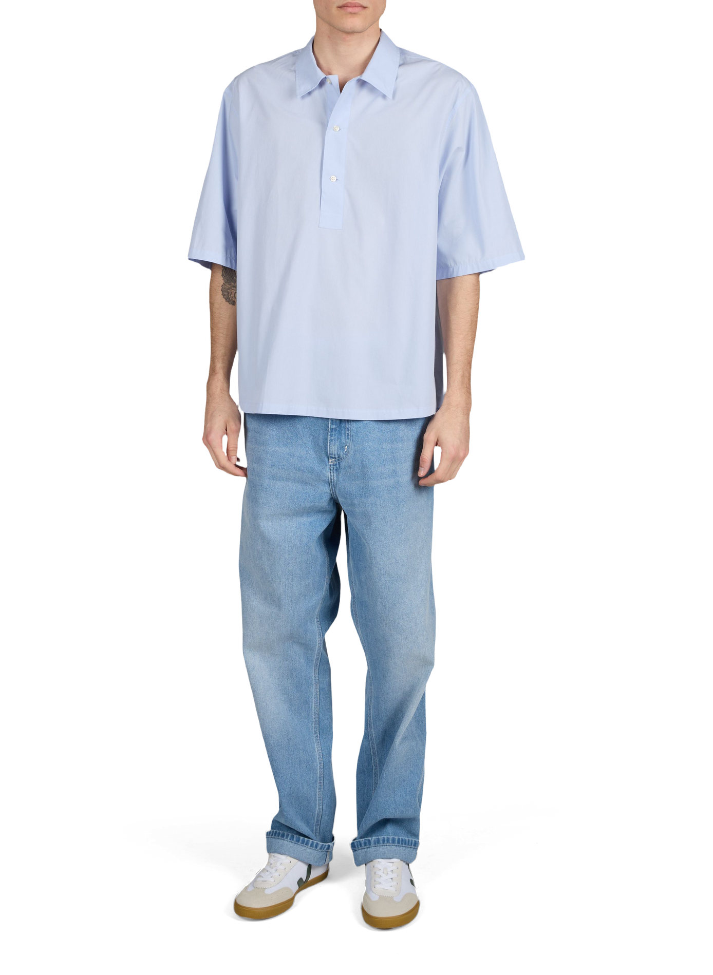 Cotton Shirt OFFICINE GENERALE Blue