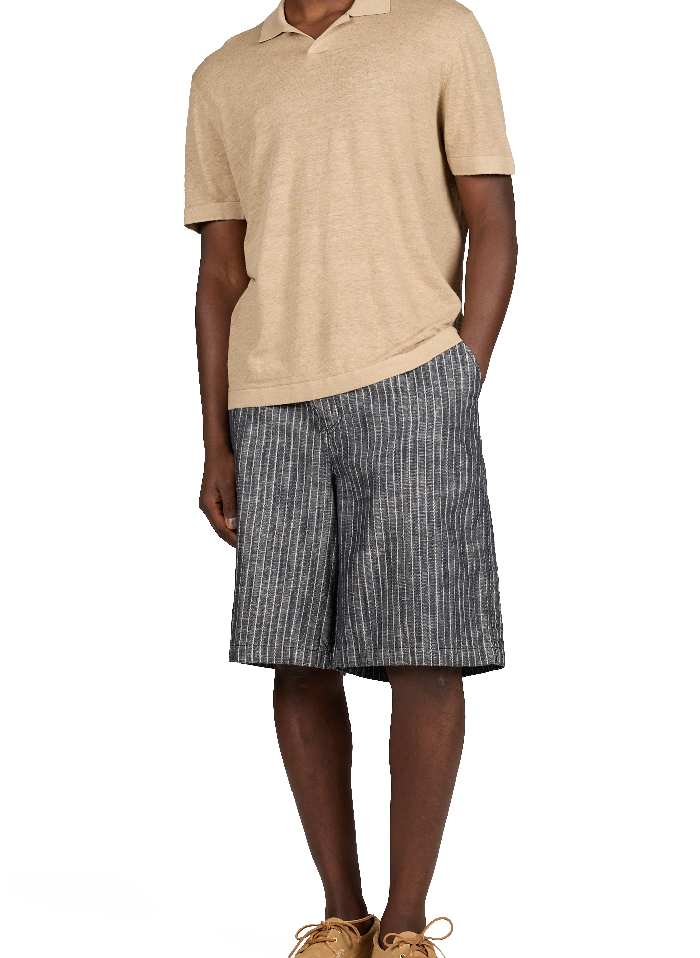 Polo à logo en coton  LES DEUX Beige