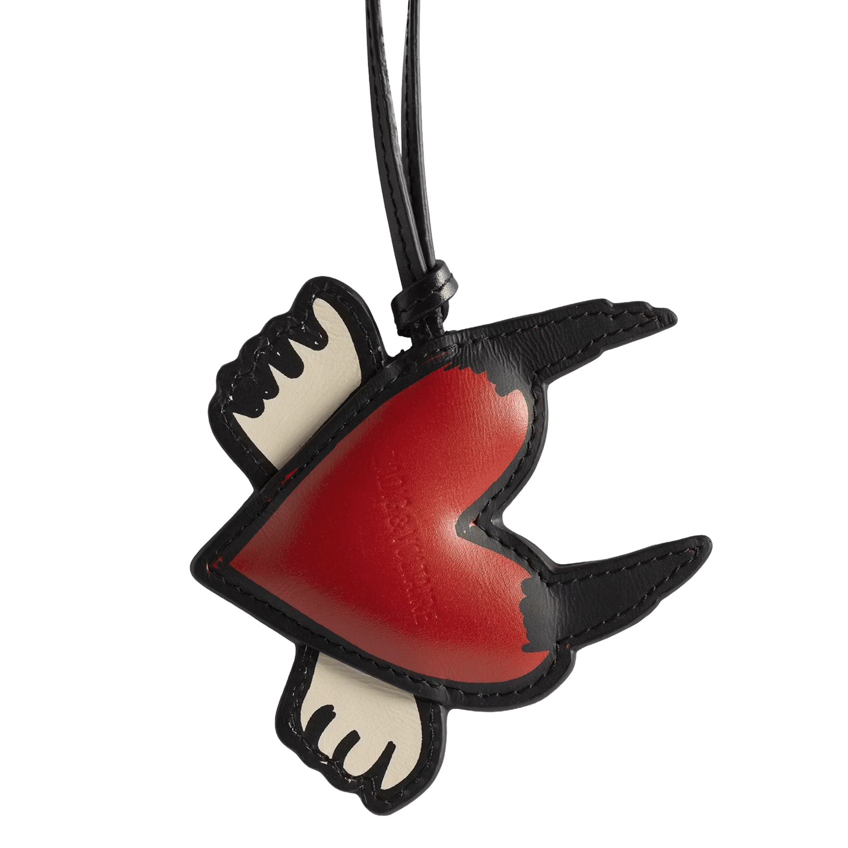 Porte-clés en cuir devilish ZADIG&VOLTAIRE Rouge