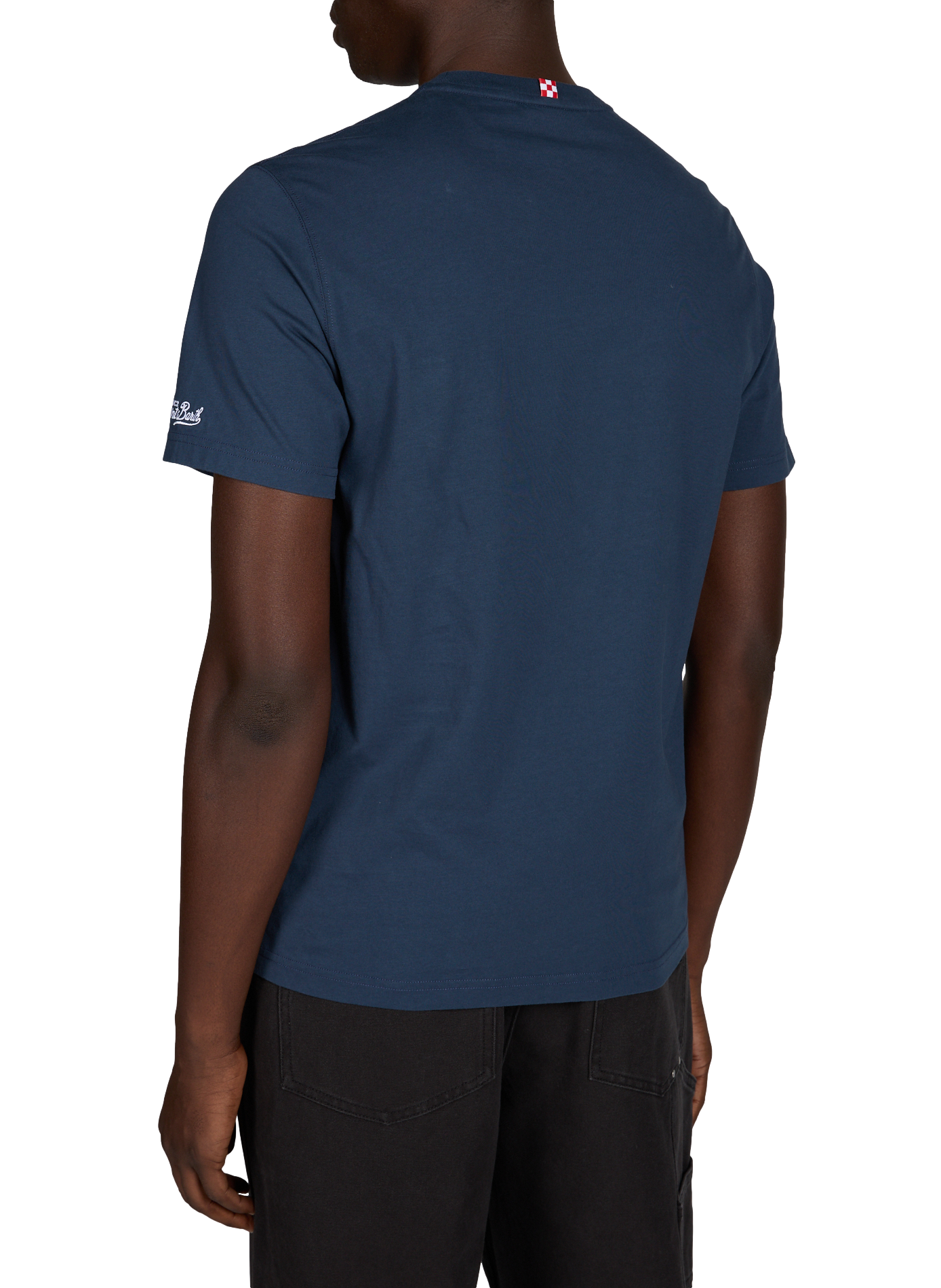 Camiseta recta de algodón MC2 SAINT BARTH Azul