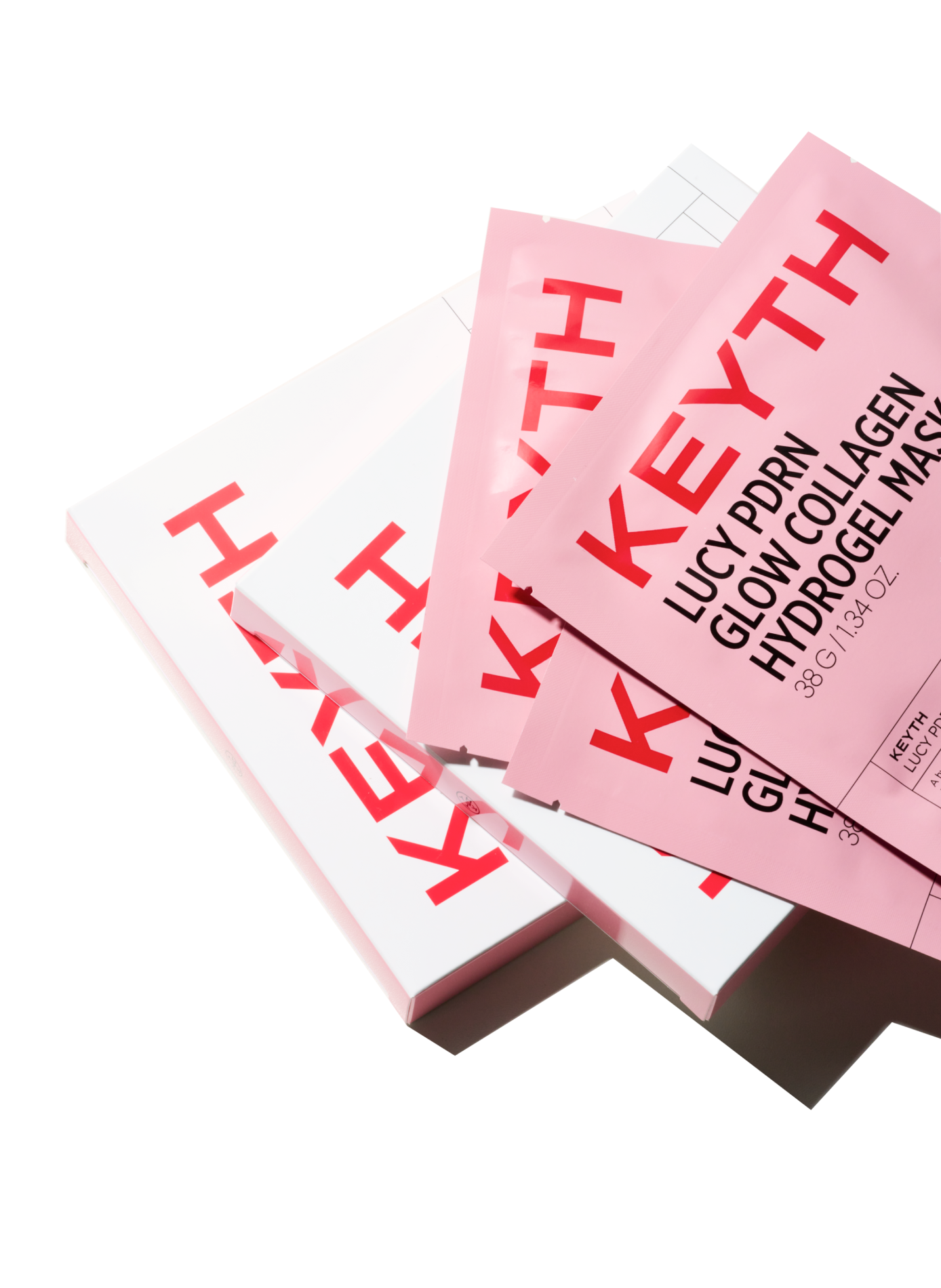 Geschenkset Glow Kollagen Hydrogel Maske KEYTH No color