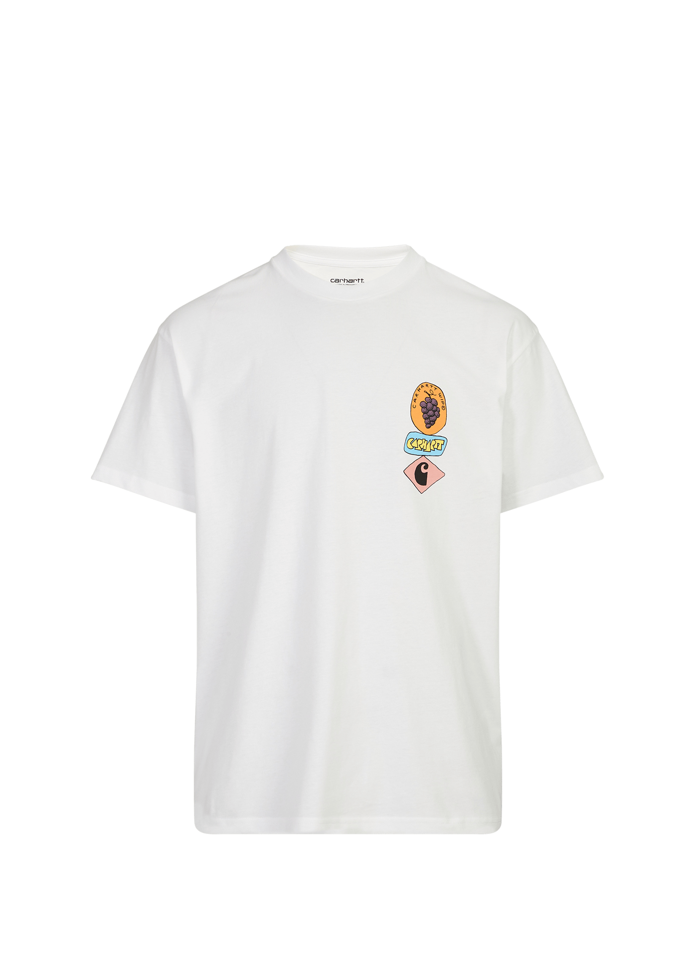 T-shirt S/S Stacked Grapes in cotton CARHARTT WIP White