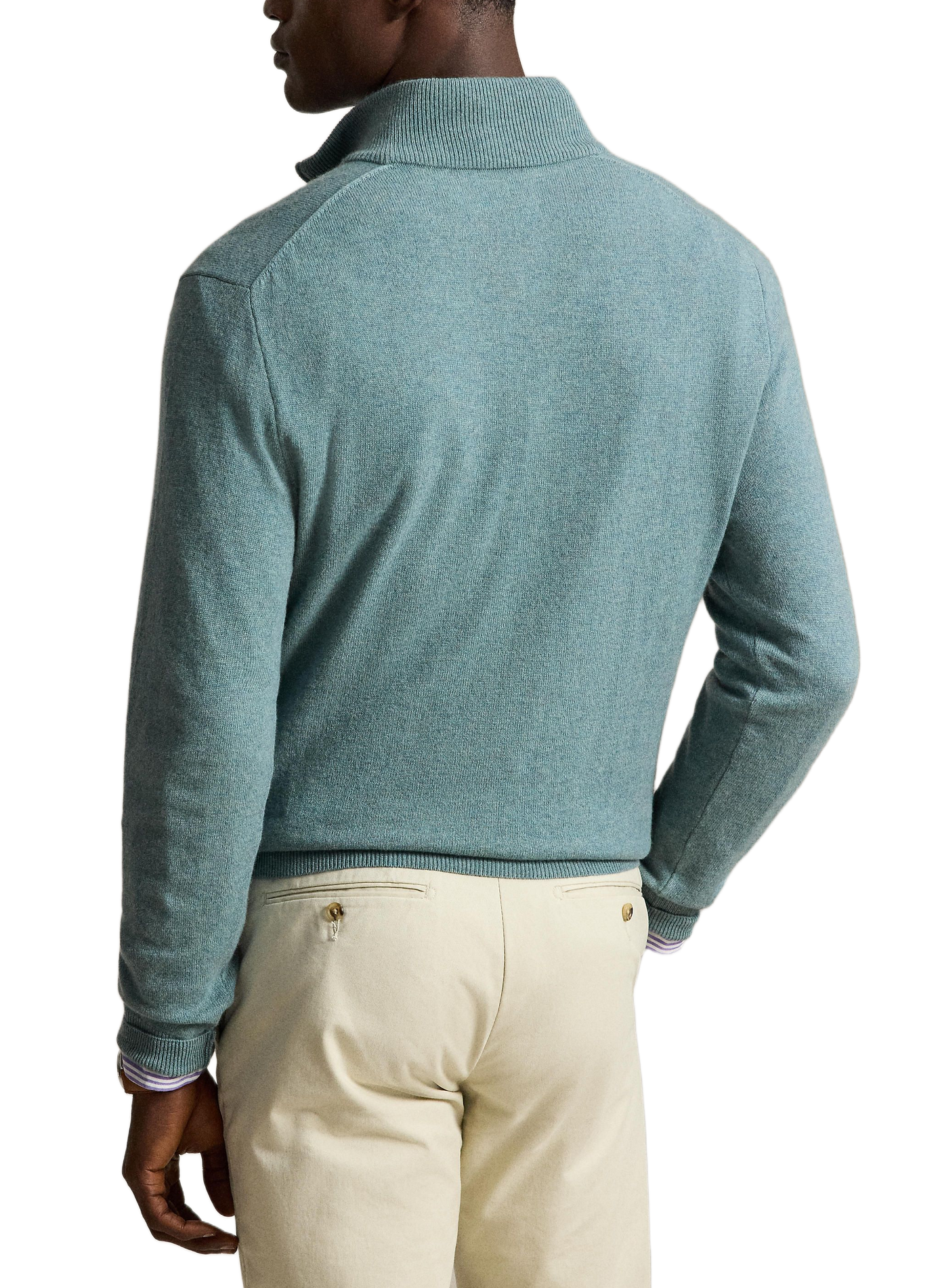 Wool zip-neck jumper POLO RALPH LAUREN Blue