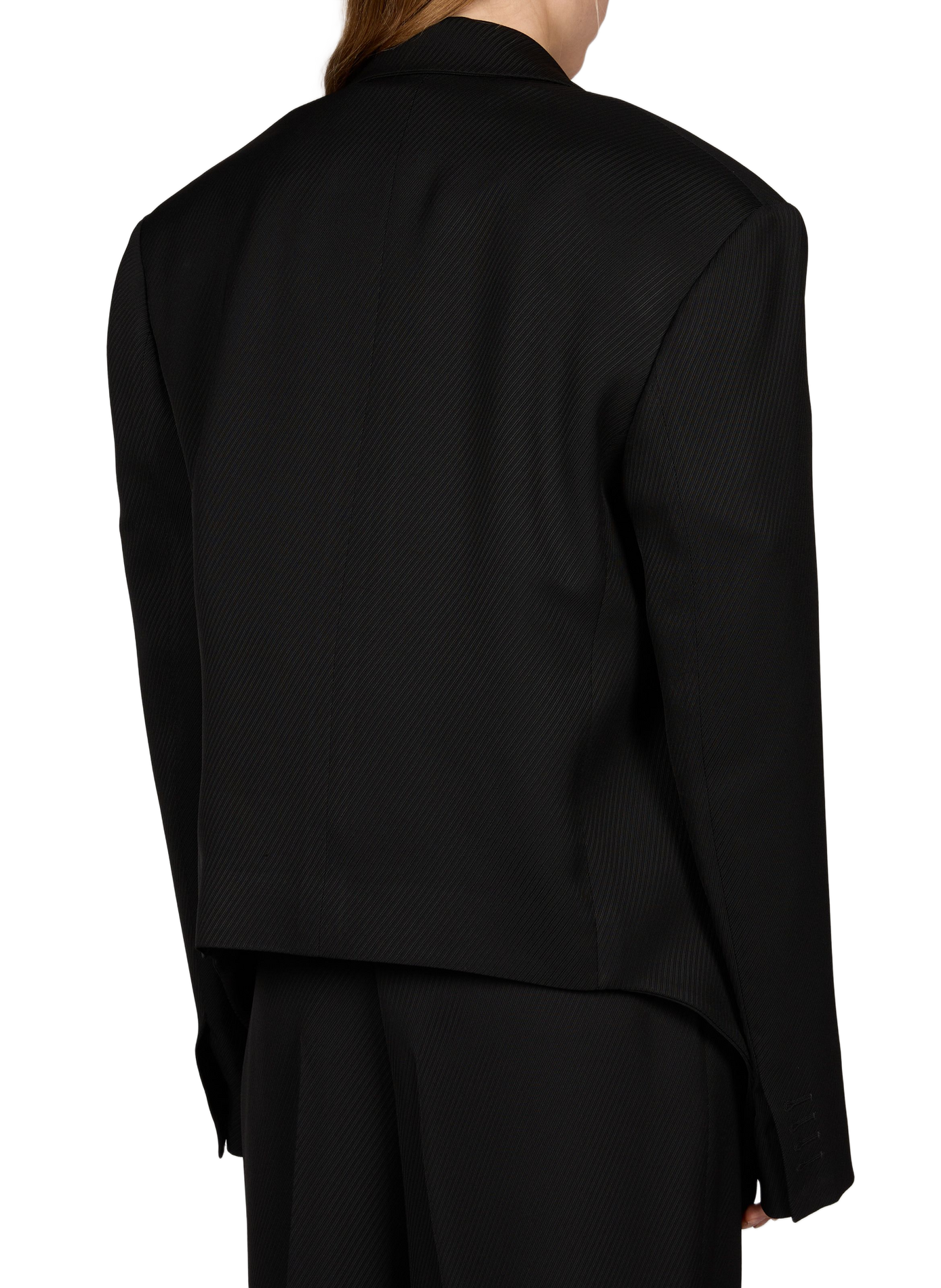 veste côtelée à ceinture nouée CALVIN KLEIN COLLECTION Noir