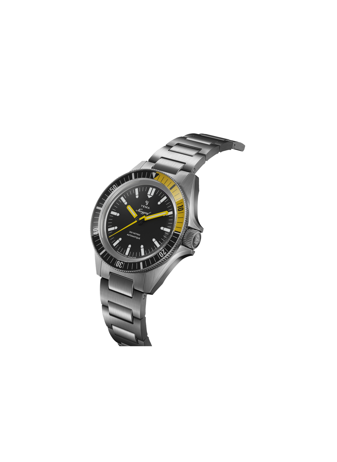 Montre automatique Navygraf CMM.10 en acier inoxydable YEMA Noir