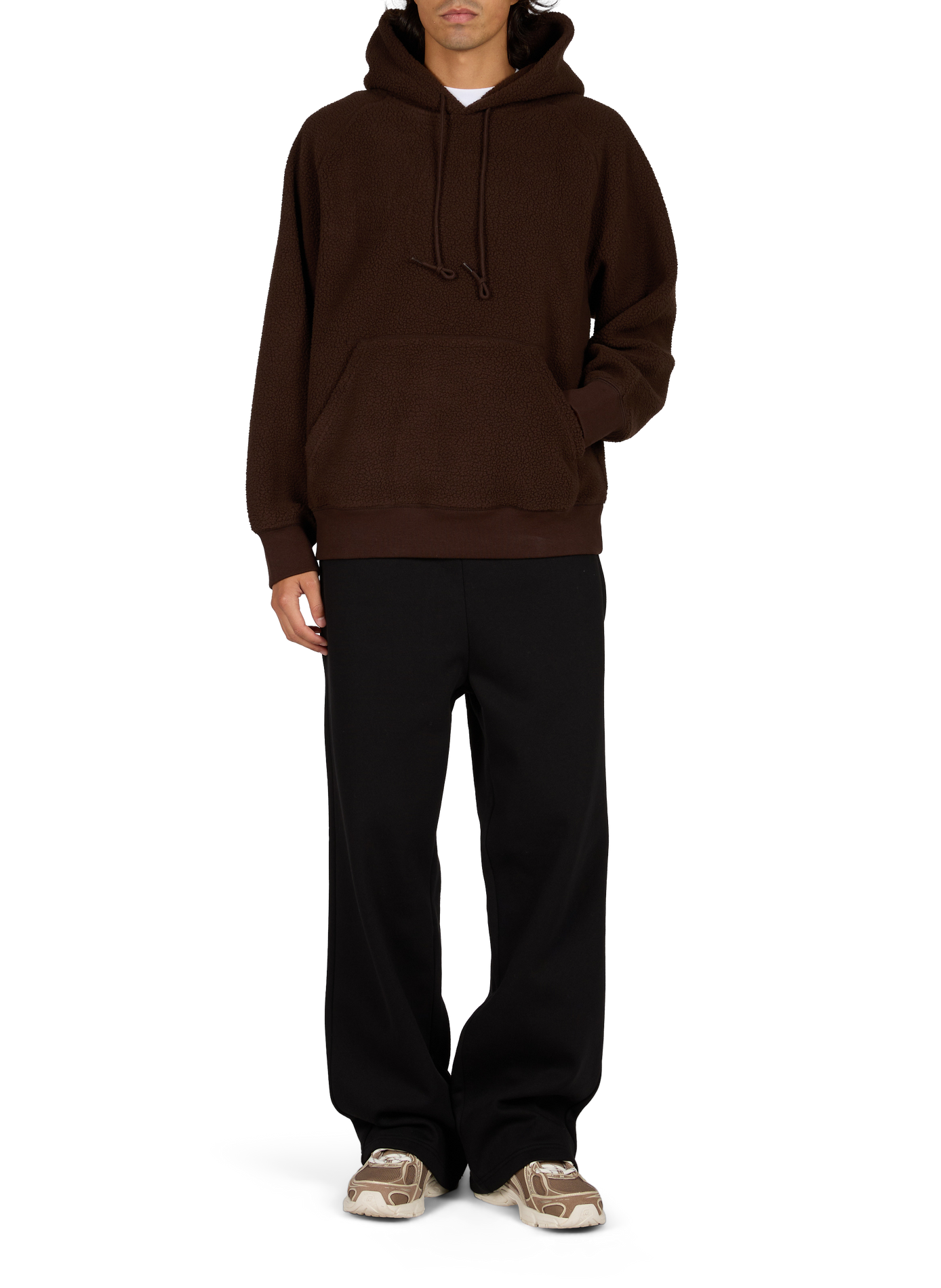 Oversized fleece hoodie CARHARTT WIP Brown