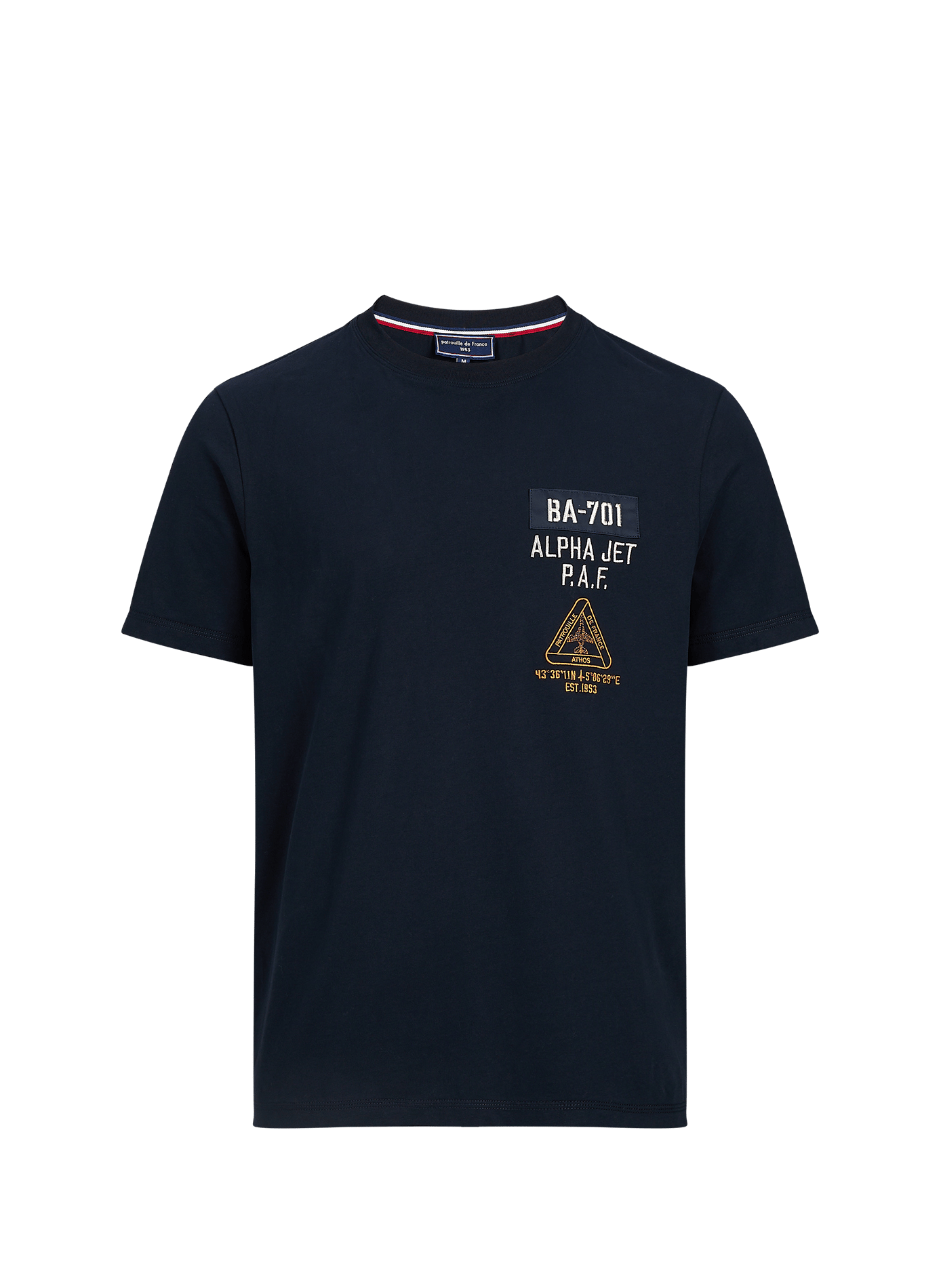 Pulse Olyh short-sleeved cotton T-shirt PATROUILLE DE FRANCE X REDSKINS Blue