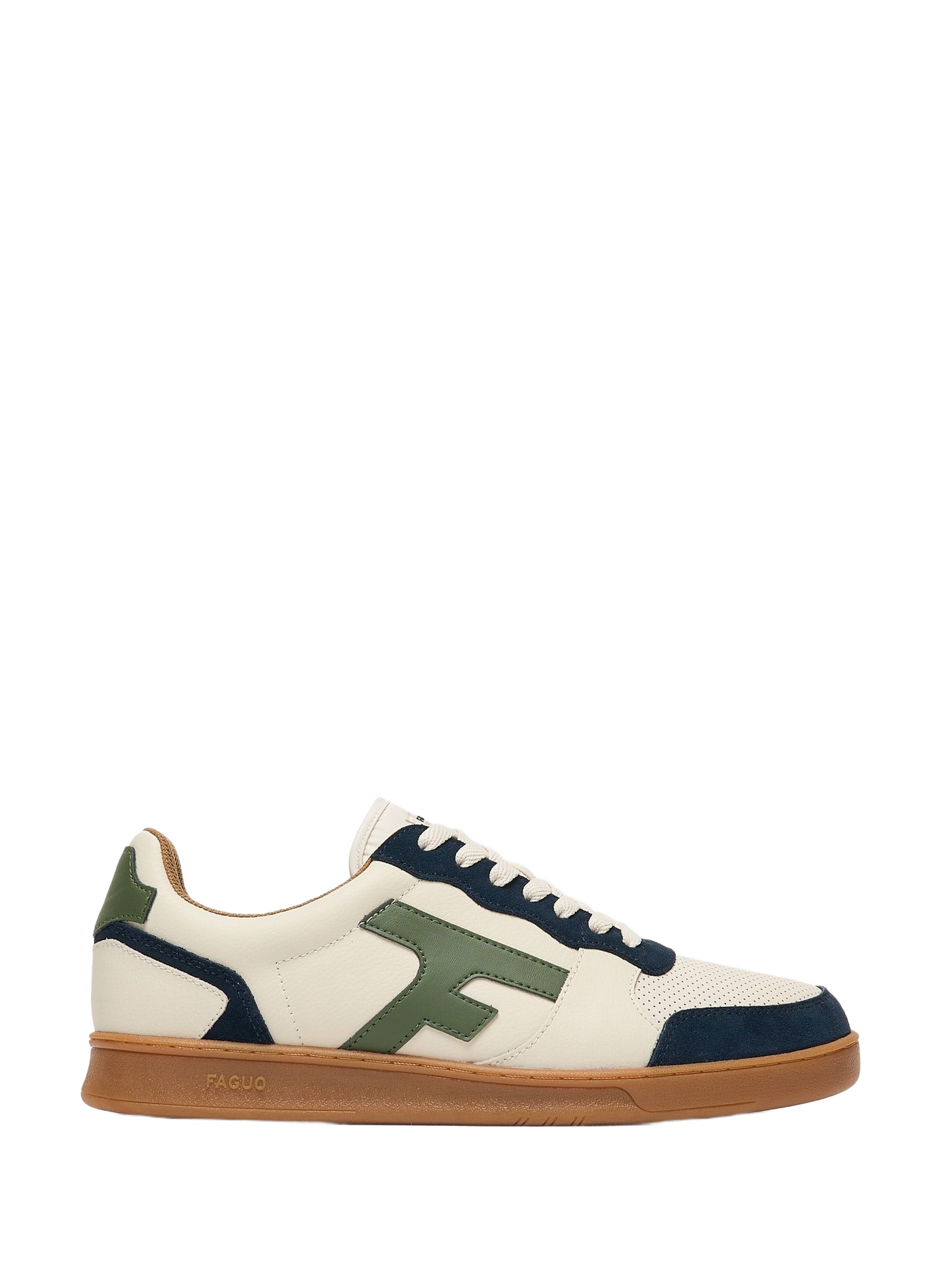Hazel cowhide leather sneakers. FAGUO Beige