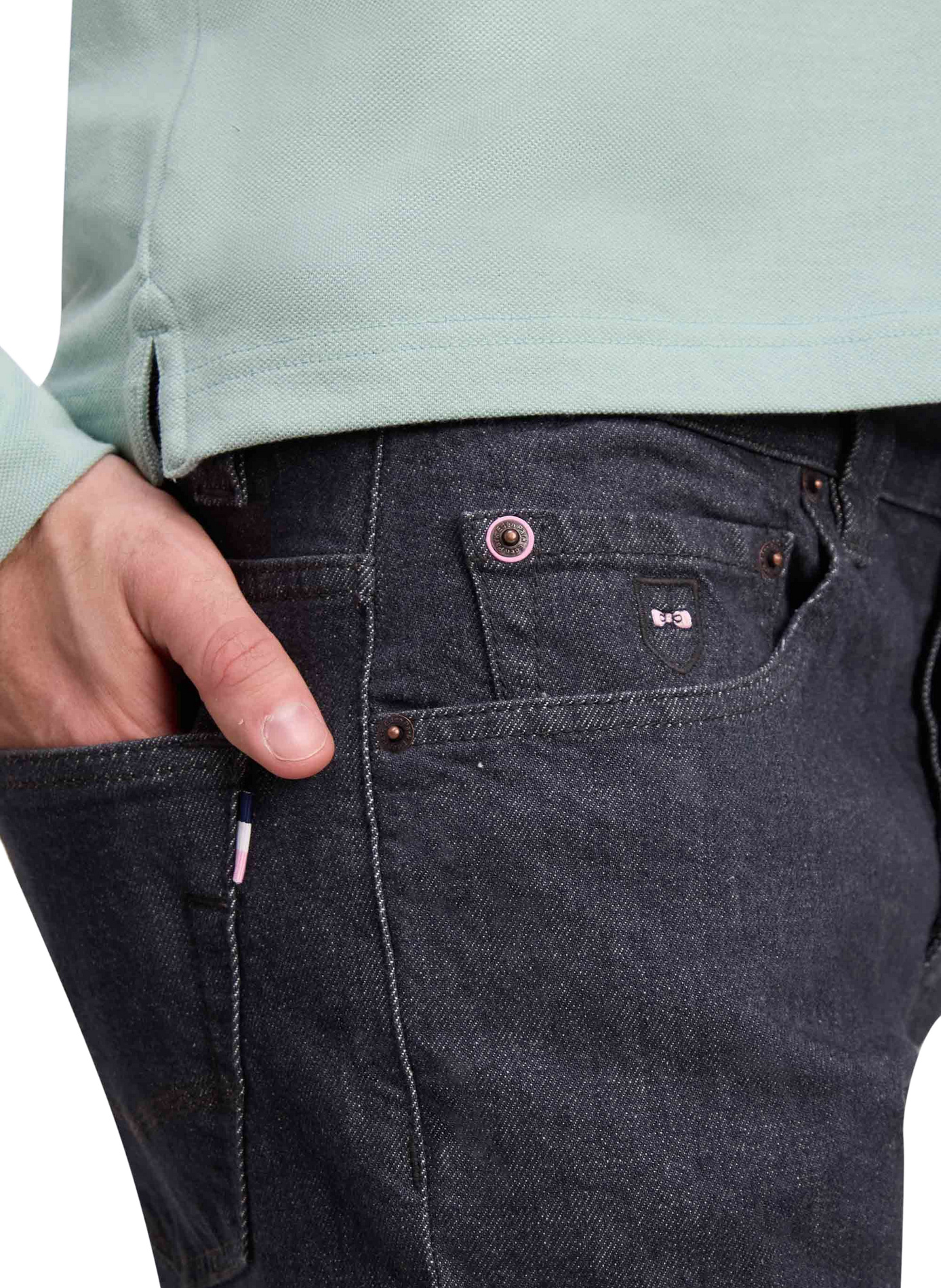 Gerader Jeans aus Baumwollmischung EDEN PARK Grau