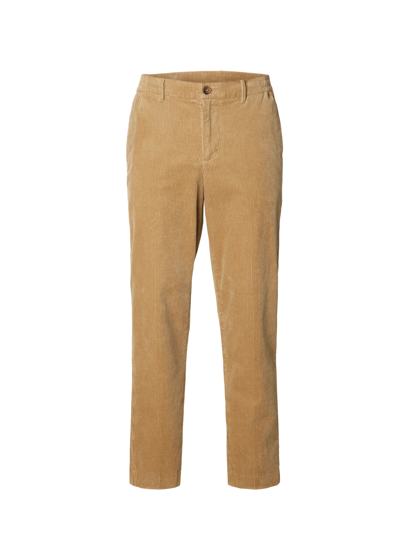 Pantaloni in velluto a coste in misto cotone SELECTED Beige