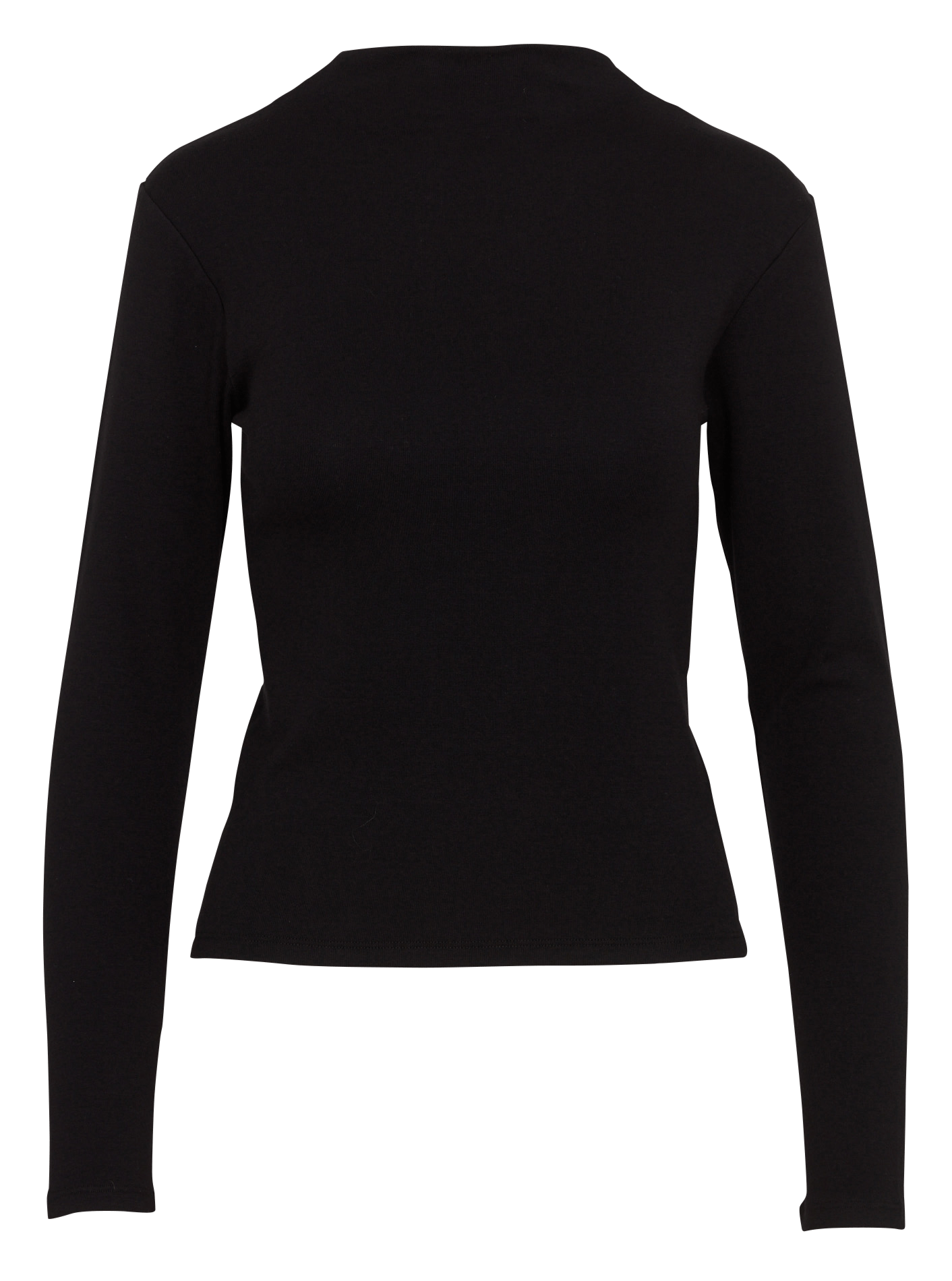 Recht T-shirt met opstaande kraag LA FEE MARABOUTEE Zwart