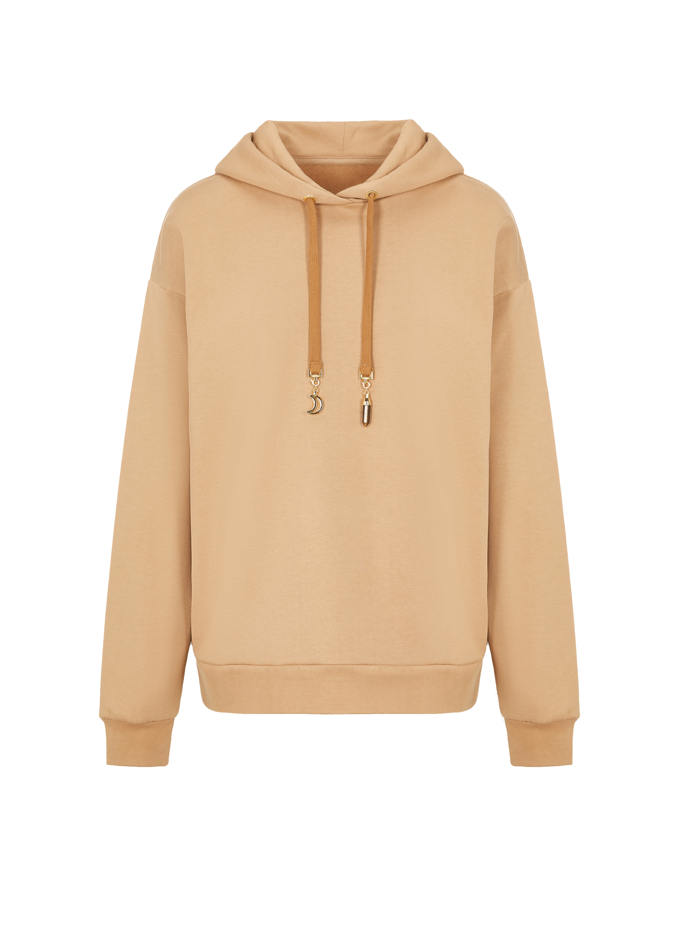THE SOCIAL SUNDAY Hoodie en coton biologique Marron