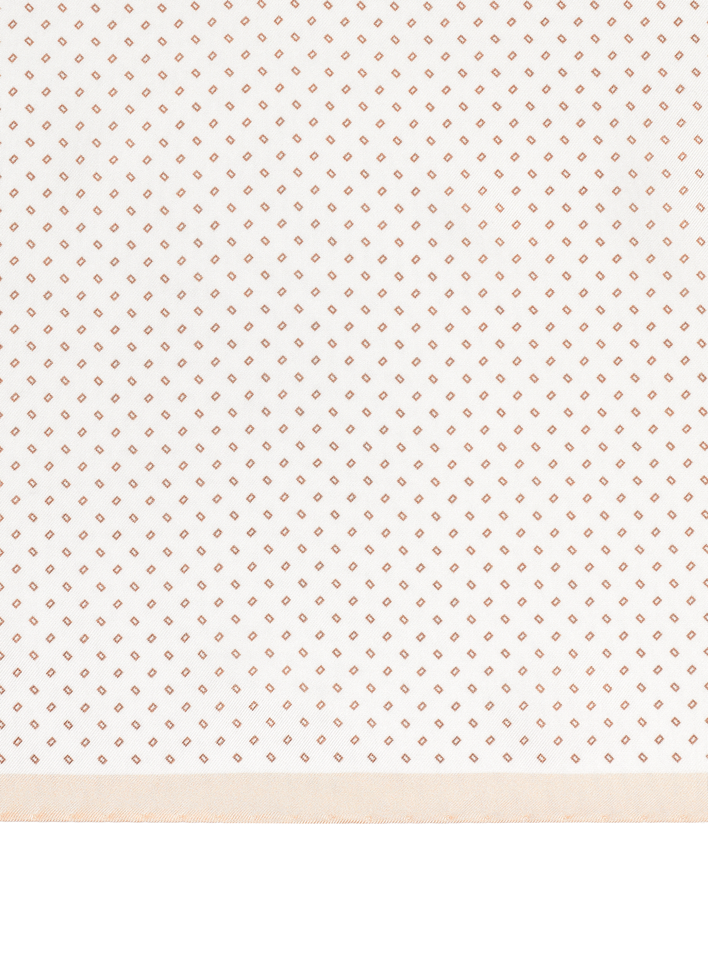 Silk print pocket square AU PRINTEMPS PARIS White