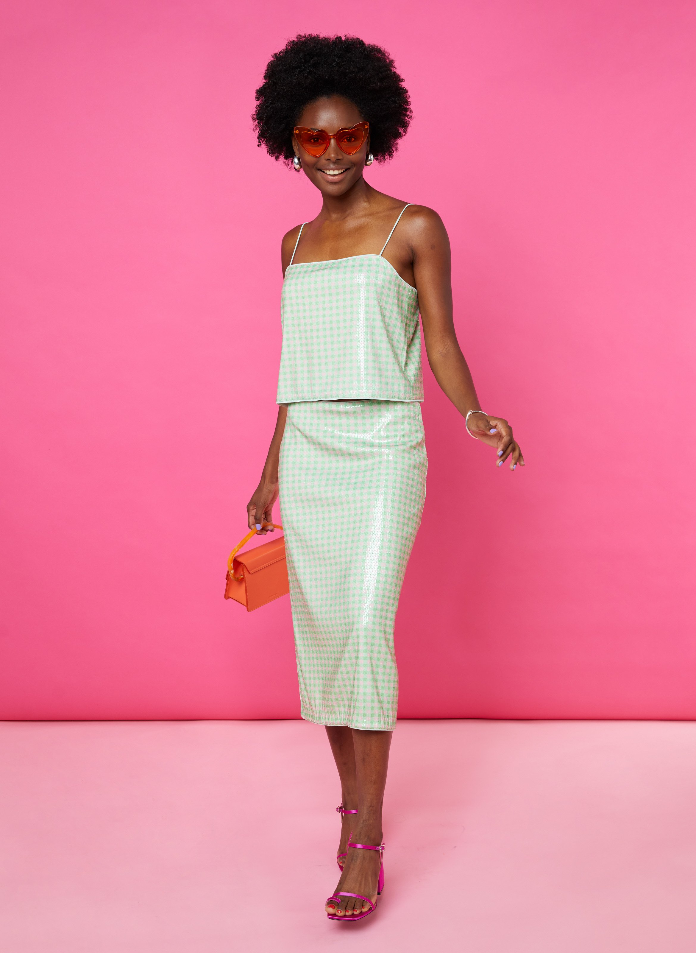 Top Jovanna à carreaux BAUM UND PFERDGARTEN Vert