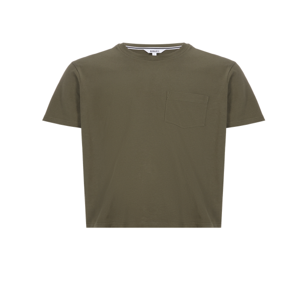 Aigle Patchwork-effect Cotton T-shirt In Green