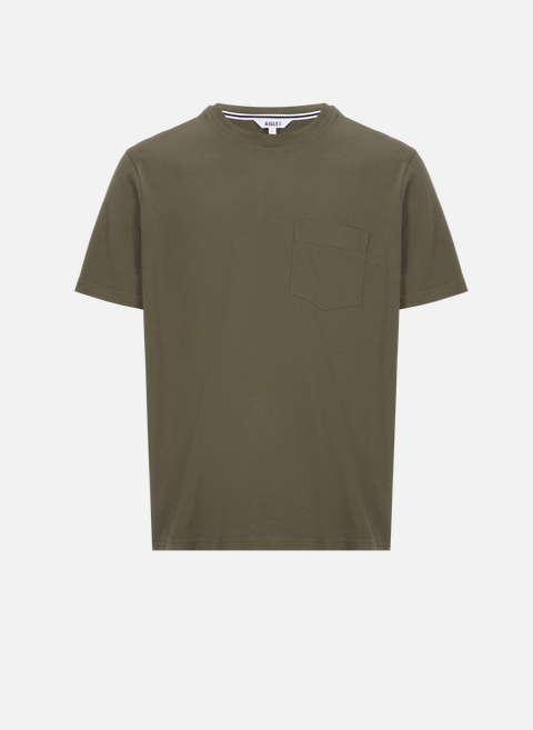 Khaki cotton t-shirtAIGLE 