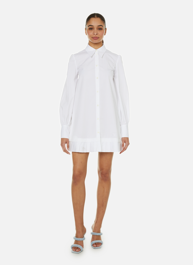 فستان قميص من القطن OFF-WHITE