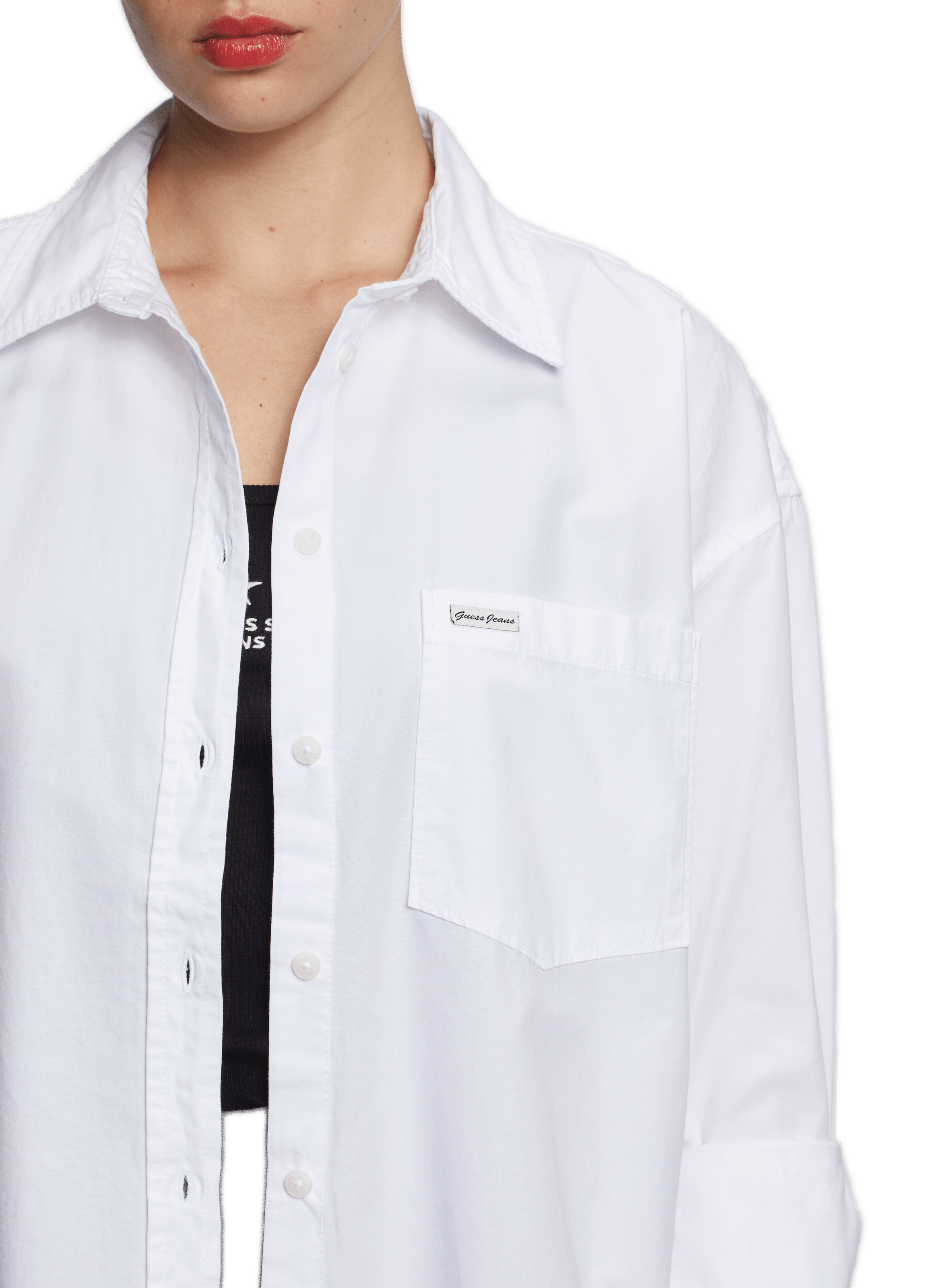  Cotton shirt GUESS White