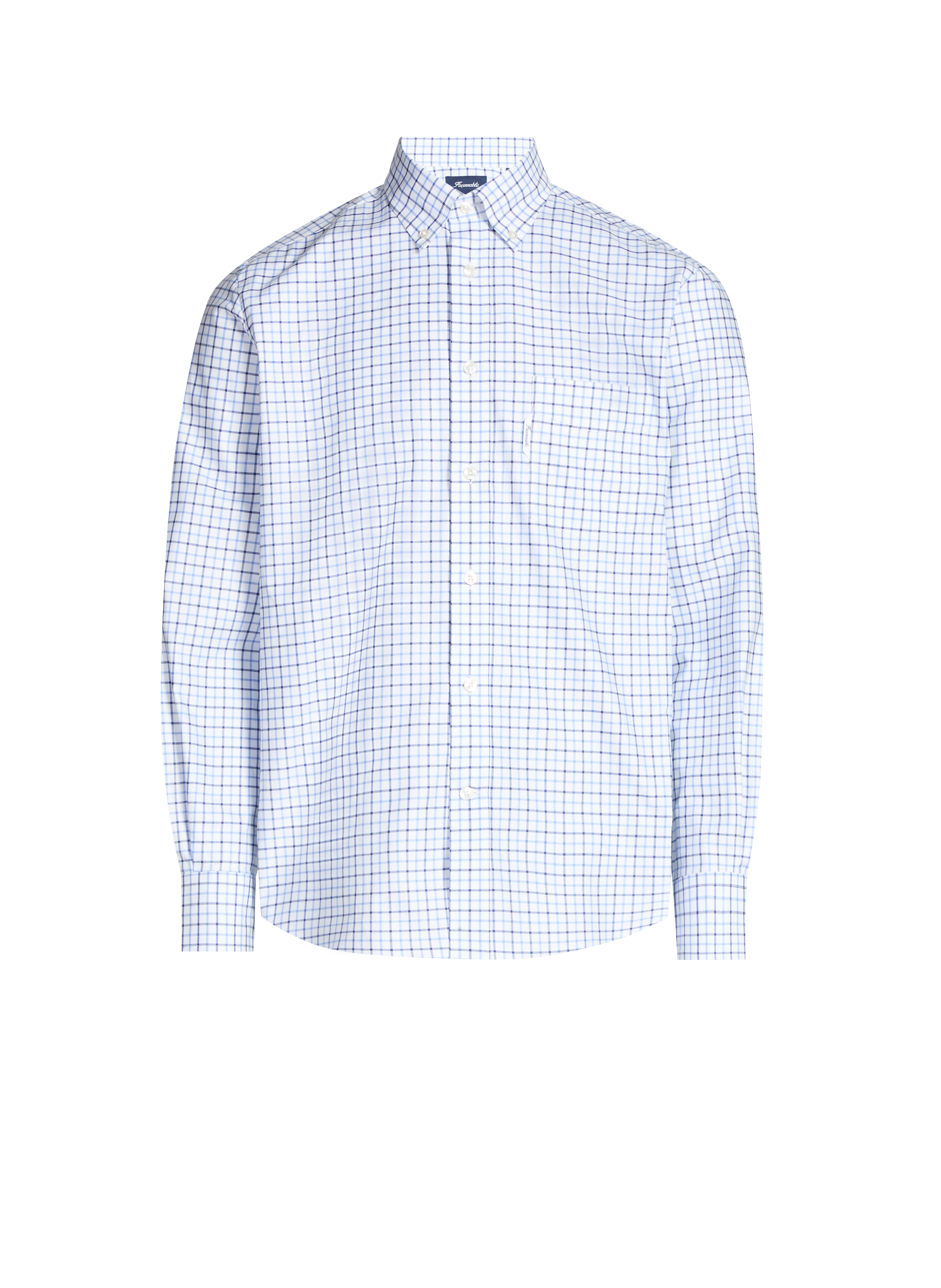 FACONNABLE Chemise à carreaux  Bleu