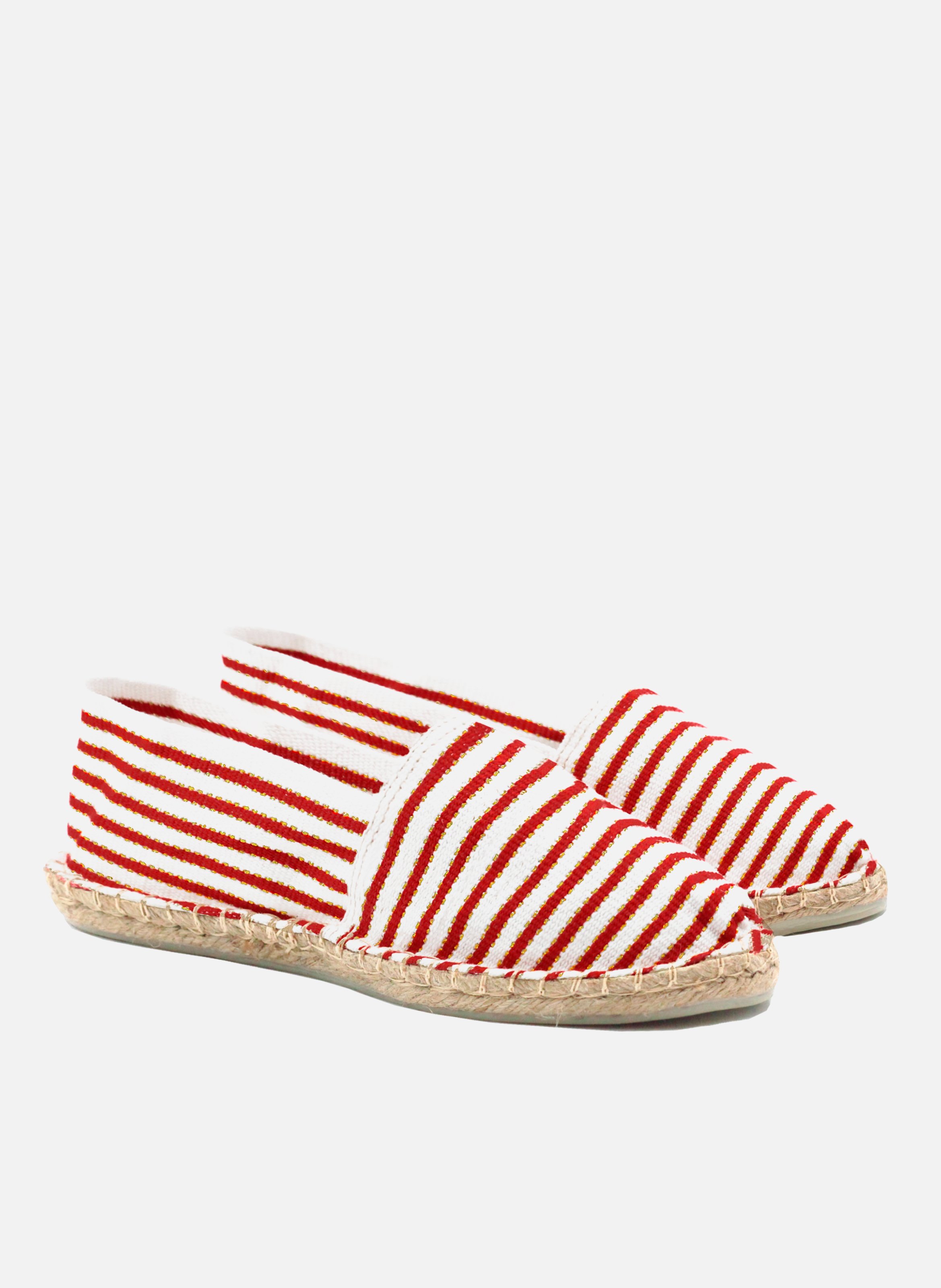 Espadrilles toile JULES & JENN Rouge