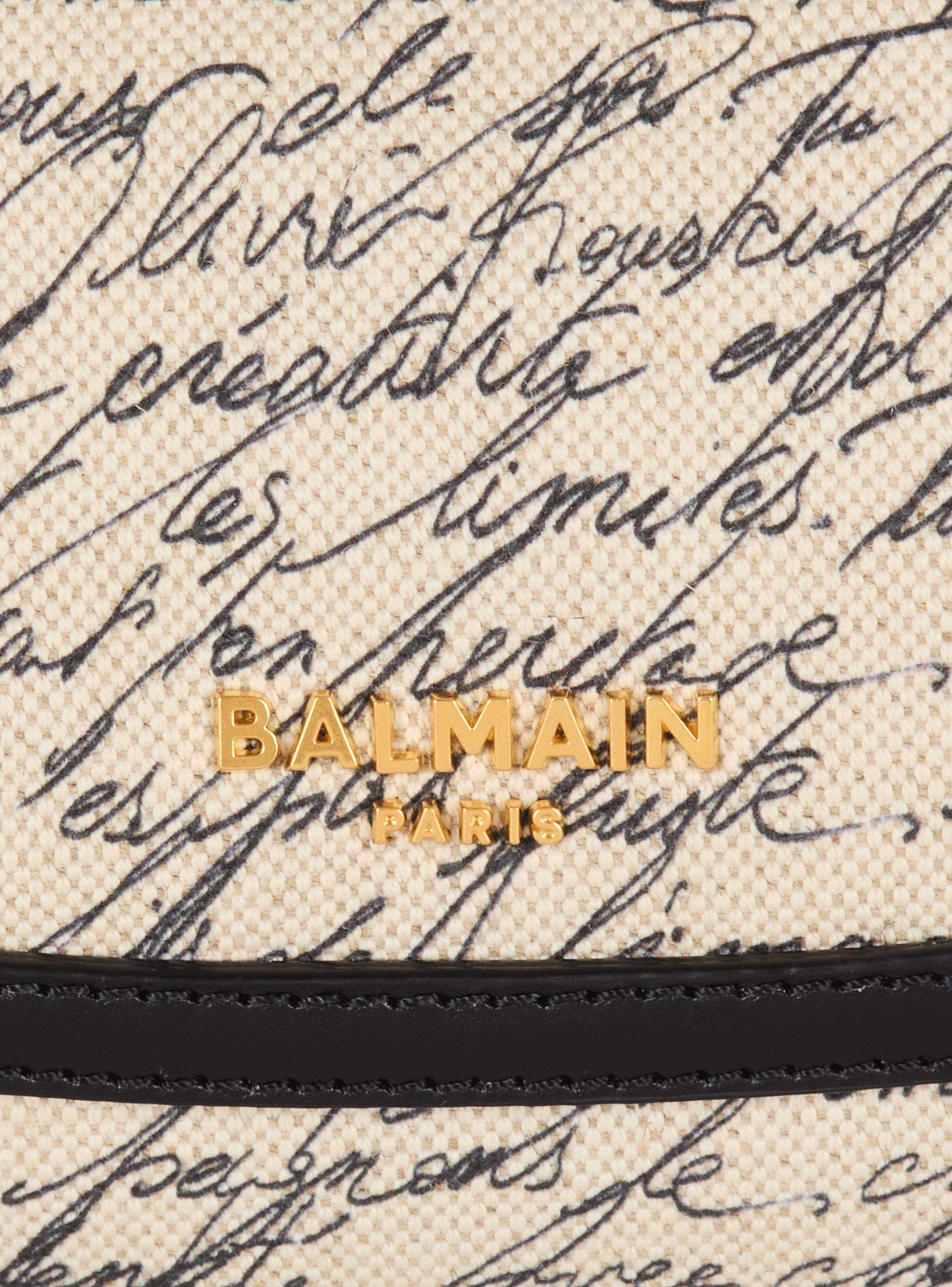 Sac jolie madame small imprimé « lettre d'amour » BALMAIN Blanc