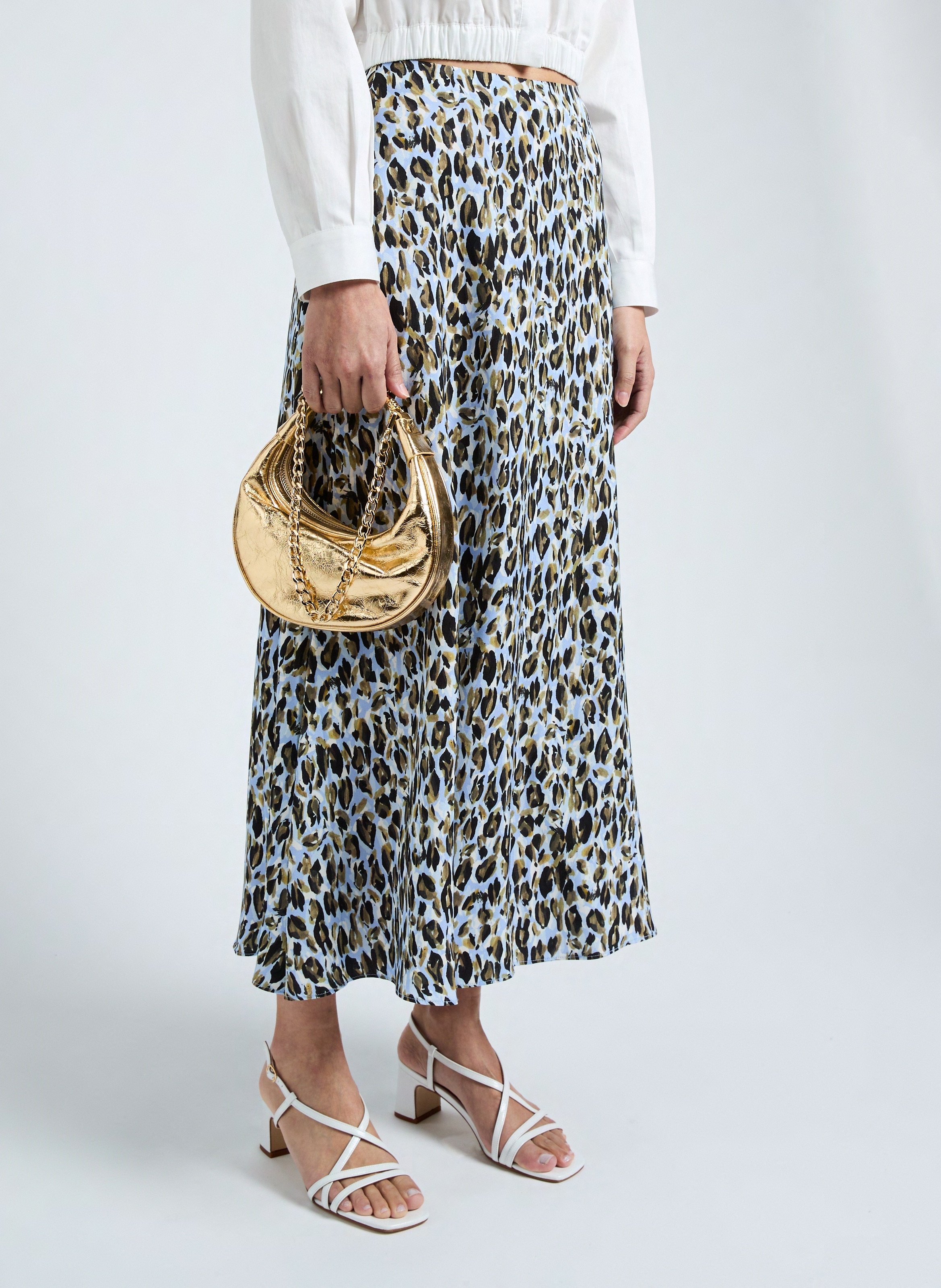 Jupe longue imprimée VERONE Multicolore