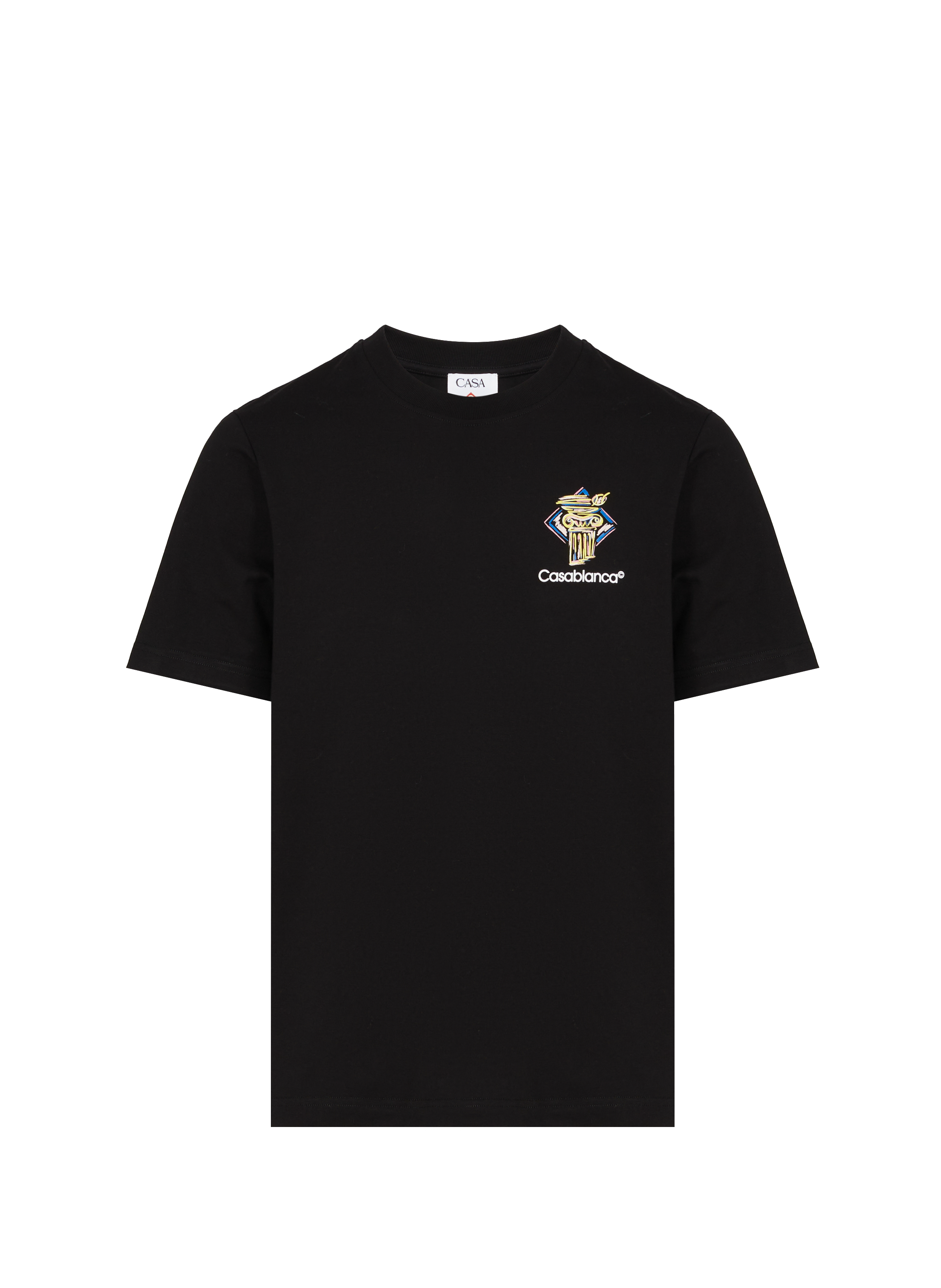 T-shirt Diamond Column CASABLANCA PARIS Black