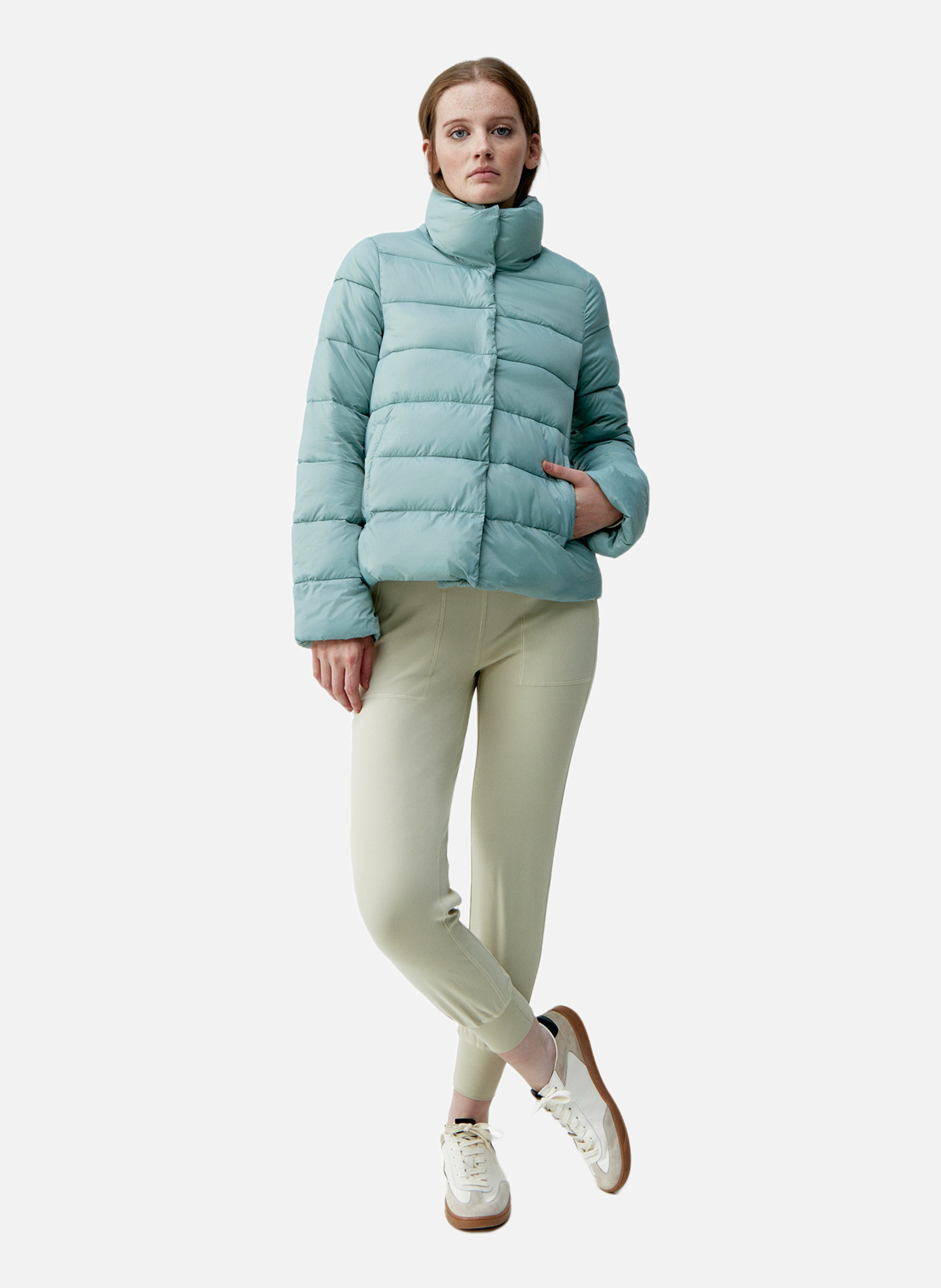 Veste de sport zippée performance athleisure vegan hack BORN LIVING YOGA Vert