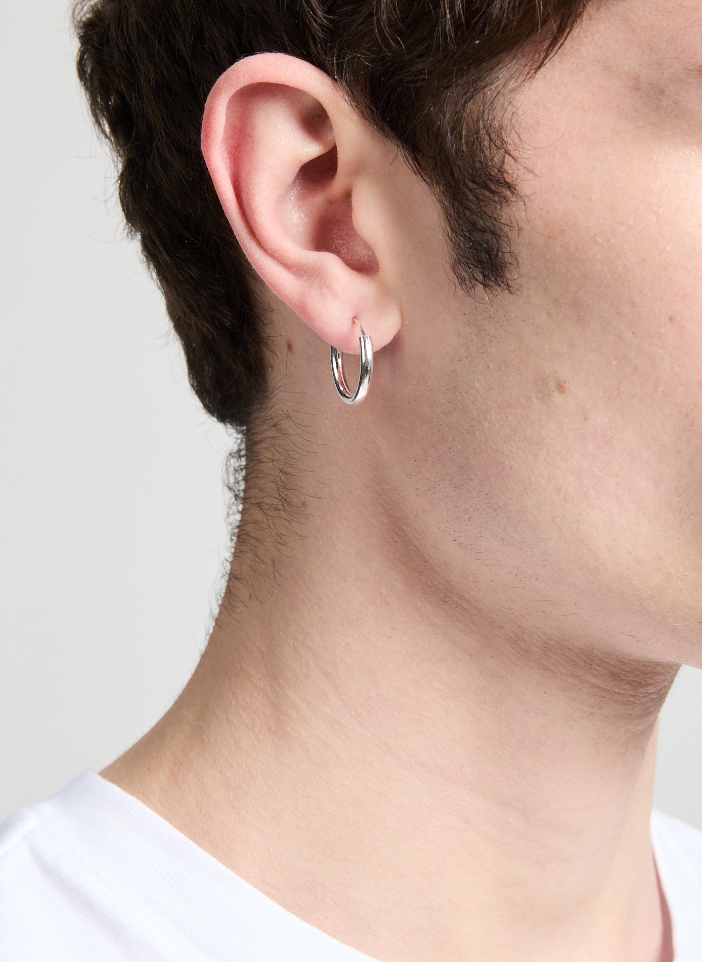 Boucle d'oreille MJ TWO JEYS Argent