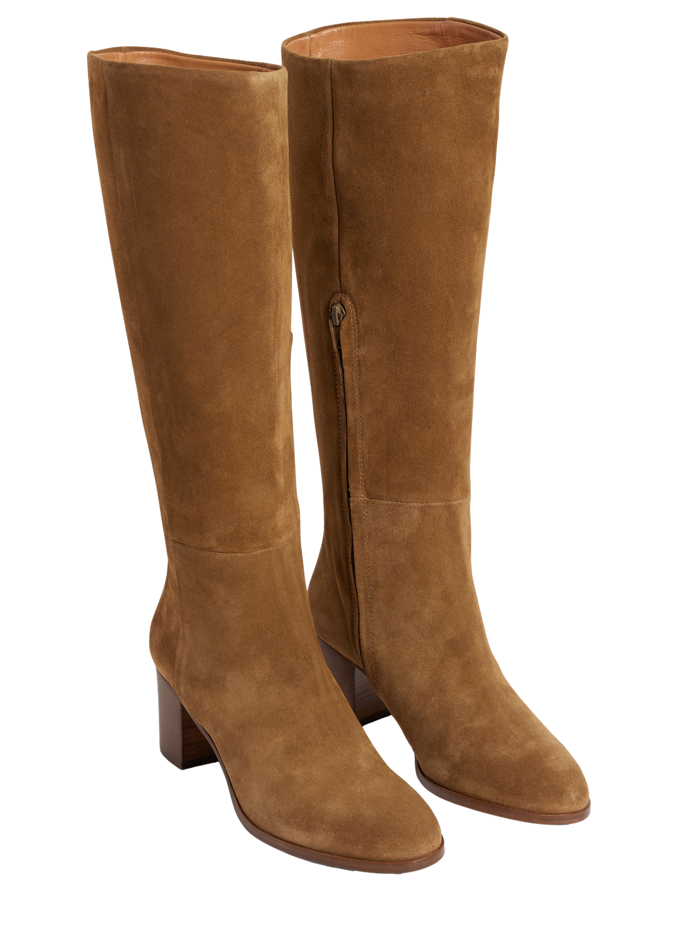 Bottes en cuir velours - lizzie GERARD DAREL Marron