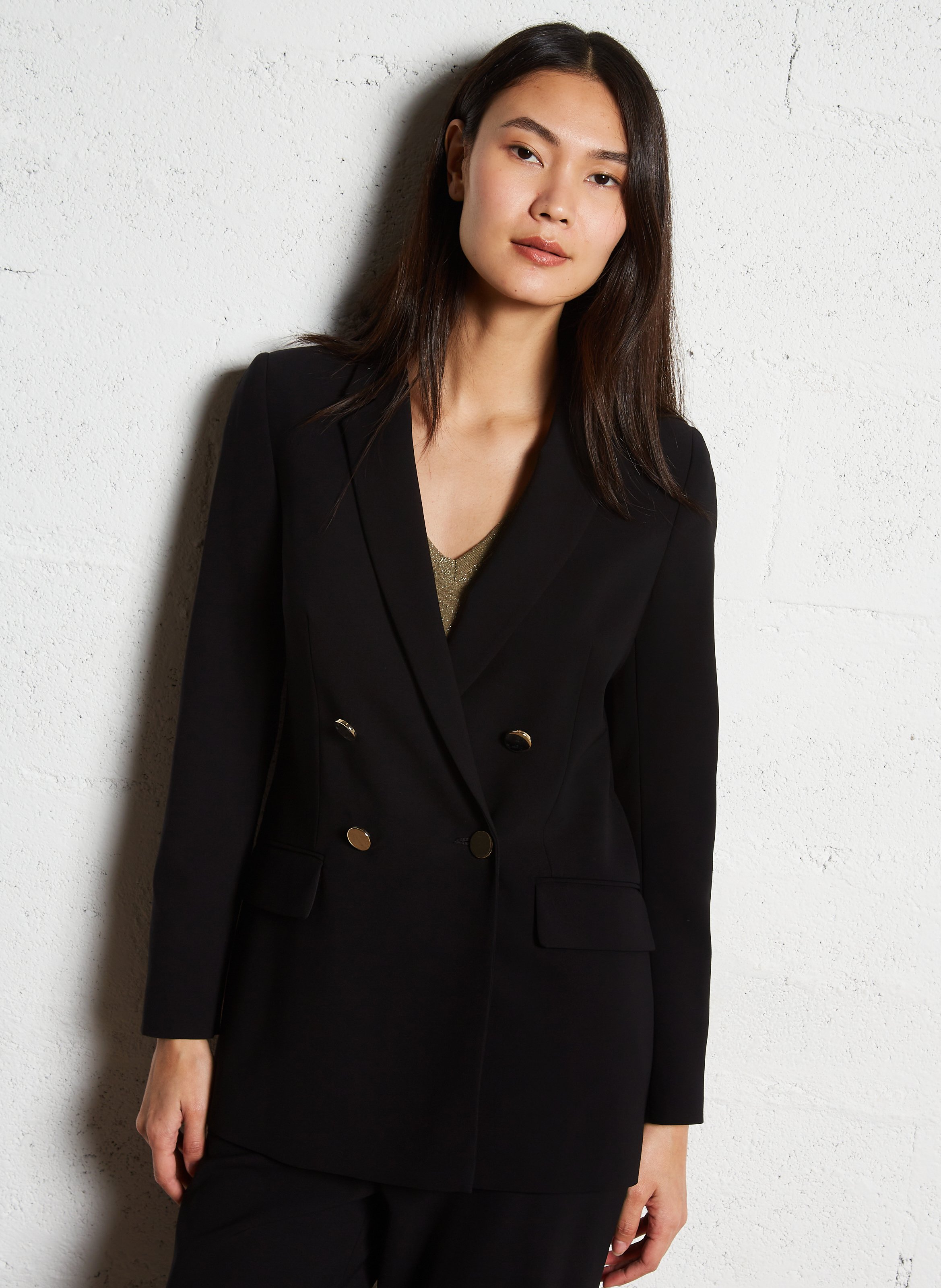 Veste tailleur droite MAISON 123 Noir